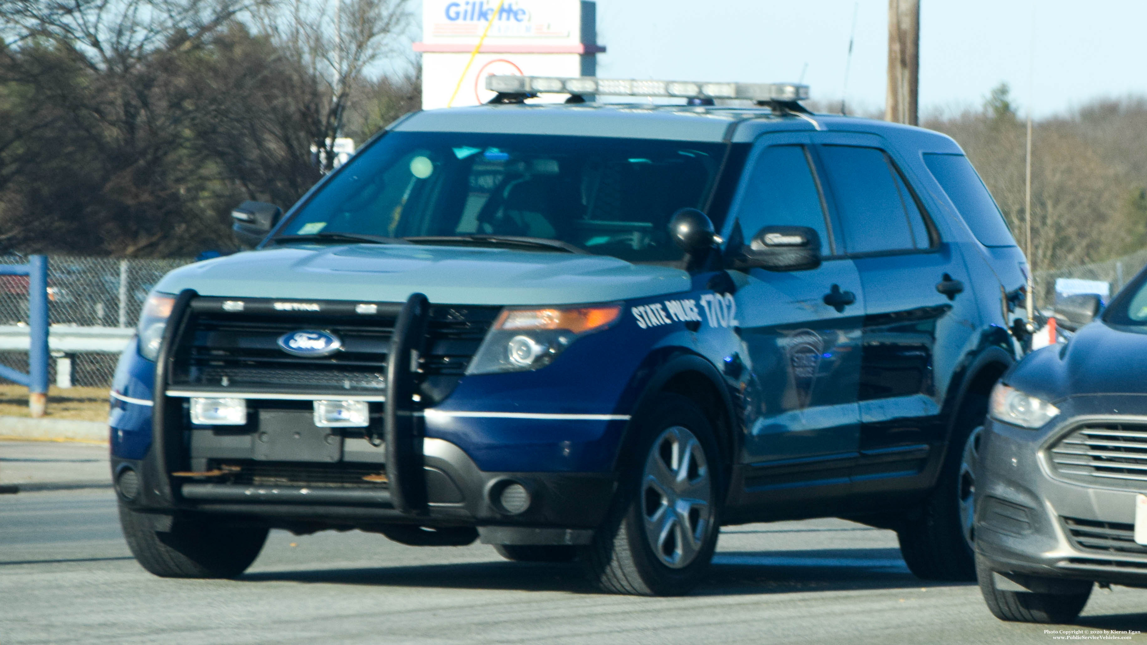 A photo  of Massachusetts State Police
            Cruiser 1702, a 2013-2014 Ford Police Interceptor Utility             taken by Kieran Egan