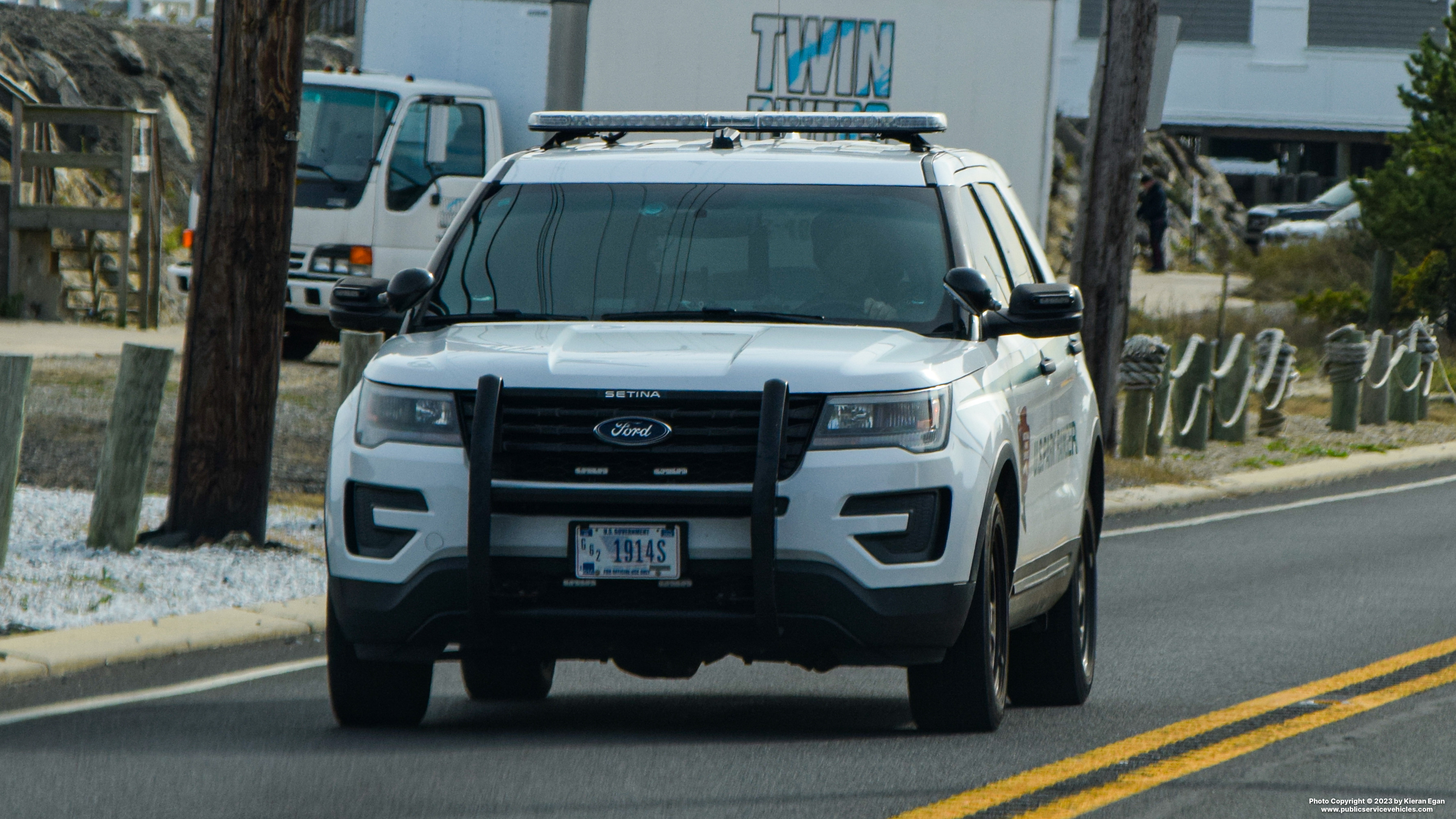 A photo  of United States National Park Service Law Enforcement Rangers
            Cruiser 1914S, a 2016-2019 Ford Police Interceptor Utility             taken by Kieran Egan
