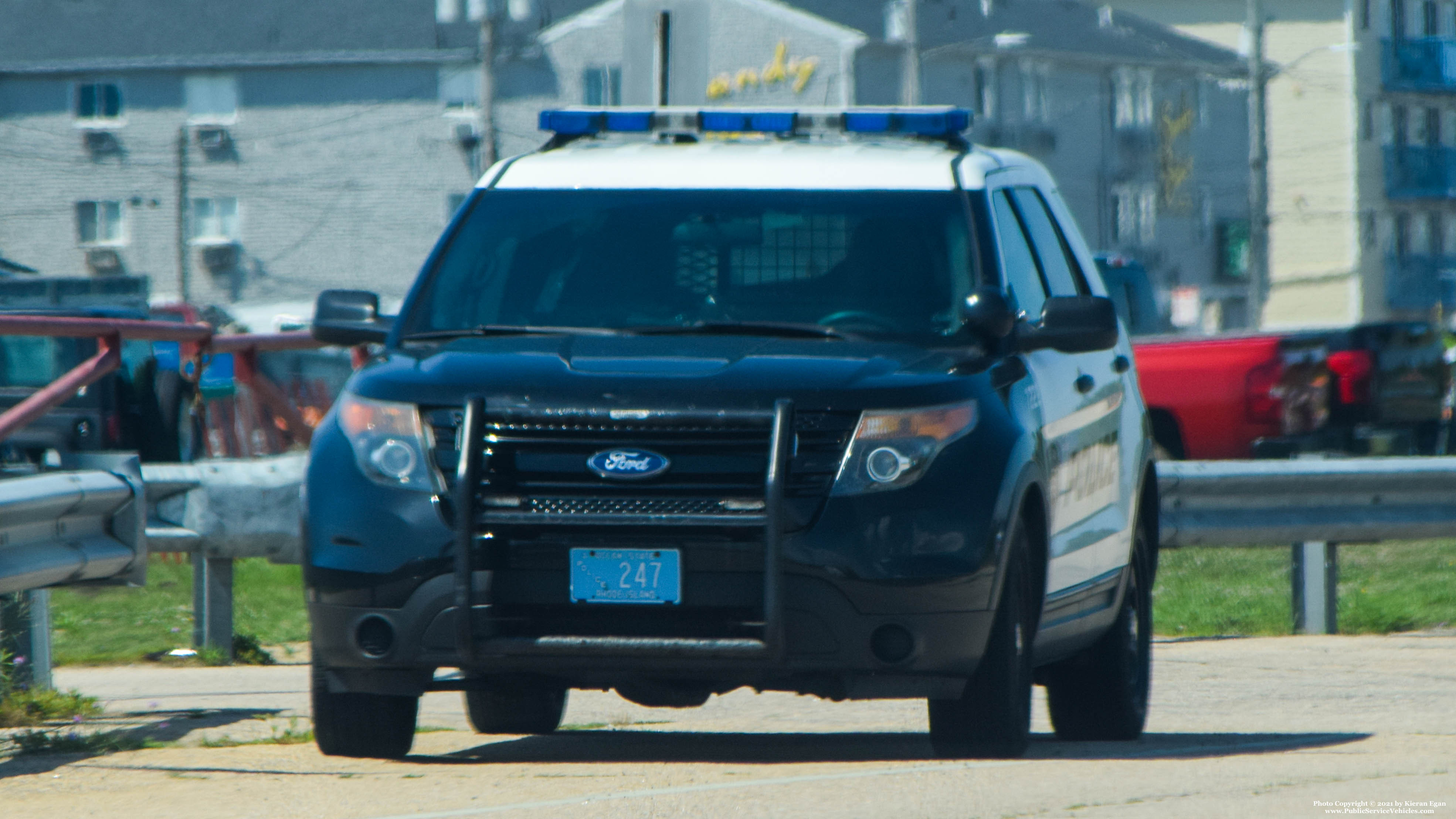 A photo  of Westerly Police
            Cruiser 722, a 2013-2015 Ford Police Interceptor Utility             taken by Kieran Egan