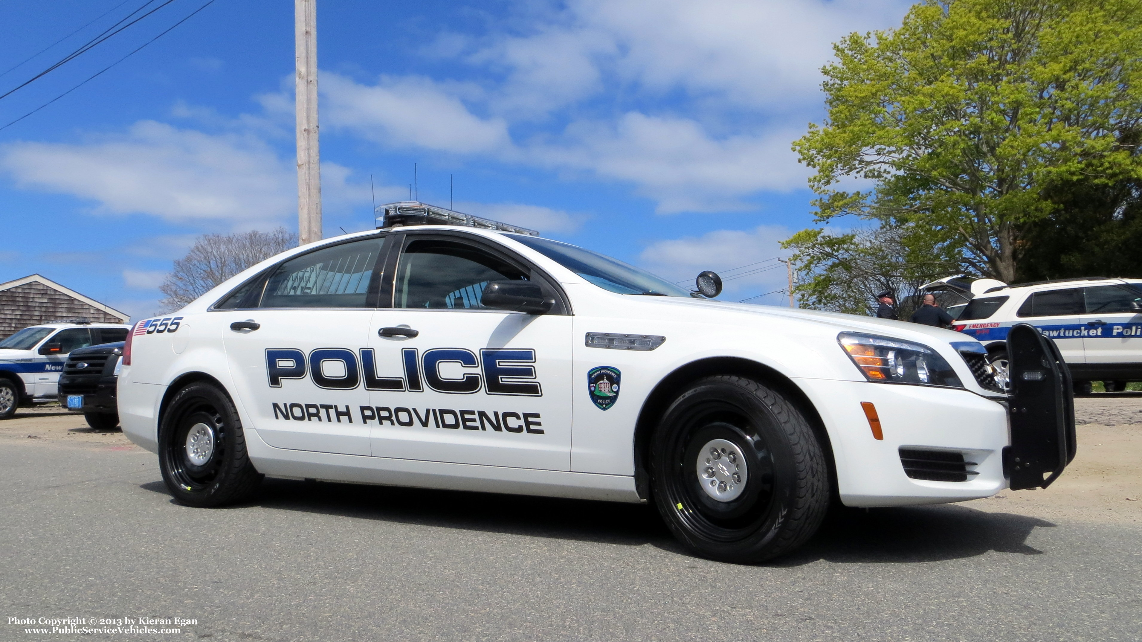 A photo  of North Providence Police
            Cruiser 555, a 2012 Chevrolet Caprice             taken by Kieran Egan