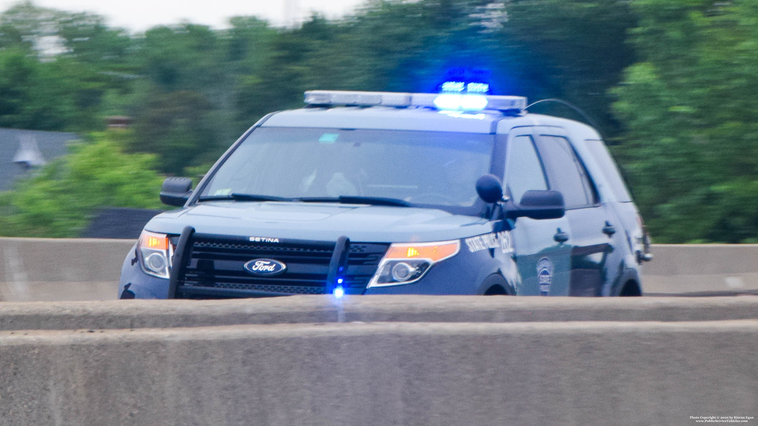 A photo  of Massachusetts State Police
            Cruiser 262, a 2015 Ford Police Interceptor Utility             taken by Kieran Egan
