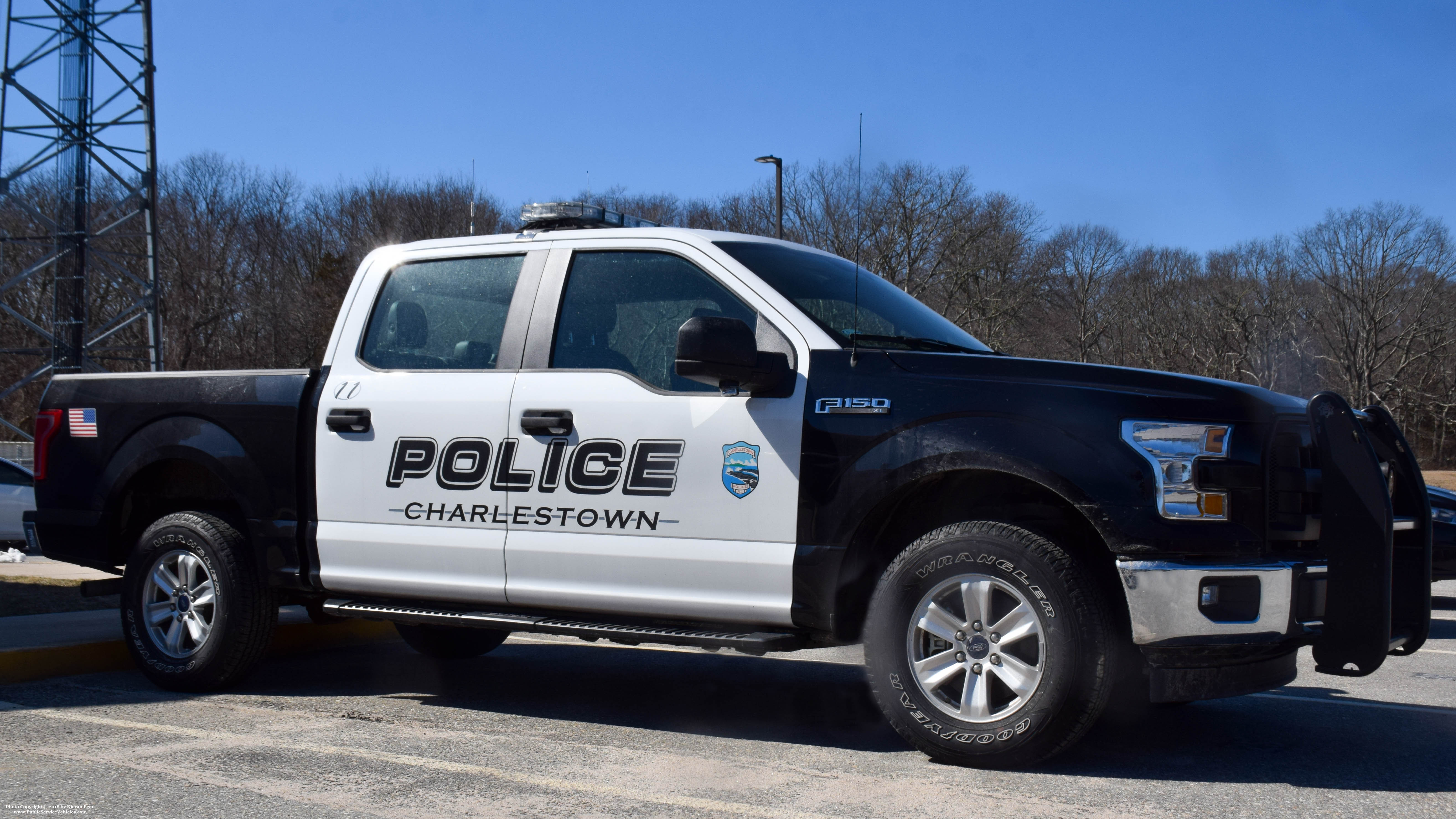 A photo  of Charlestown Police
            Car 11, a 2016 Ford F-150 XL Crew Cab             taken by Kieran Egan