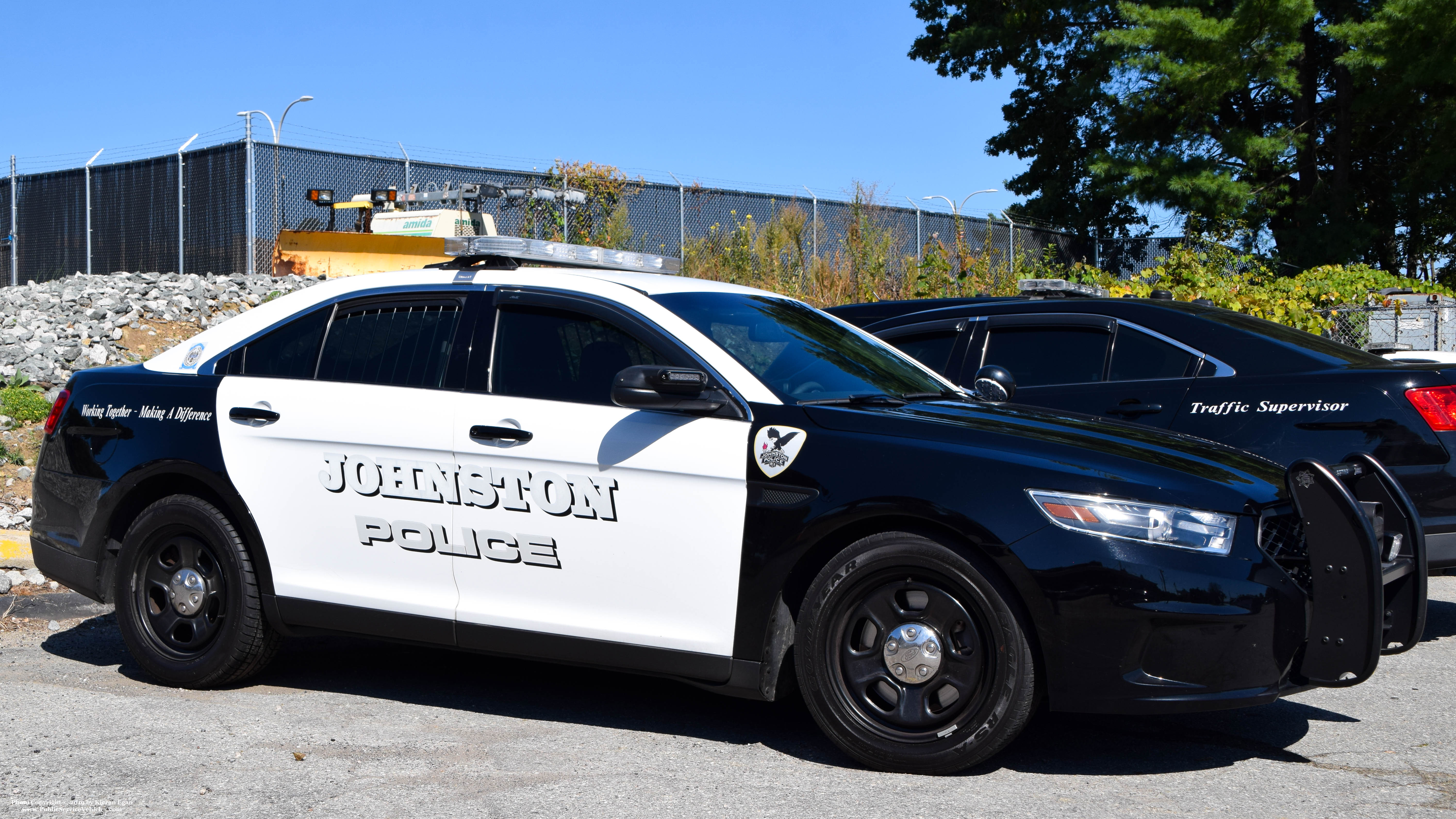 A photo  of Johnston Police
            Cruiser 531, a 2019 Ford Police Interceptor Sedan             taken by Kieran Egan