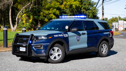 Additional photo  of Massachusetts State Police
                    Cruiser 1536, a 2021 Ford Police Interceptor Utility Hybrid                     taken by Kieran Egan
