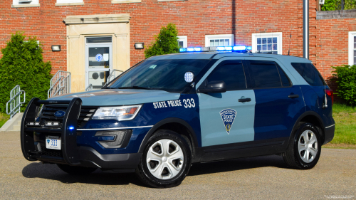 Additional photo  of Massachusetts State Police
                    Cruiser 333, a 2019 Ford Police Interceptor Utility                     taken by Kieran Egan