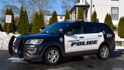 Additional photo  of Cumberland Police
                    Cruiser 419, a 2018 Ford Police Interceptor Utility                     taken by Kieran Egan