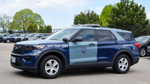 Additional photo  of Massachusetts State Police
                    Cruiser 1384, a 2020 Ford Police Interceptor Utility Hybrid                     taken by Kieran Egan