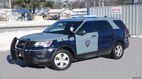 Additional photo  of Massachusetts State Police
                    Cruiser 489, a 2017 Ford Police Interceptor Utility                     taken by Jamian Malo