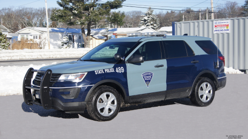 Additional photo  of Massachusetts State Police
                    Cruiser 489, a 2017 Ford Police Interceptor Utility                     taken by Kieran Egan