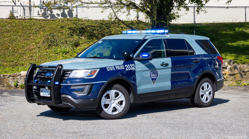 Additional photo  of Massachusetts State Police
                    Cruiser 2032, a 2018 Ford Police Interceptor Utility                     taken by Kieran Egan