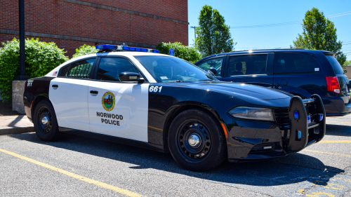 Additional photo  of Norwood Police
                    Cruiser 661, a 2015-2020 Dodge Charger                     taken by Kieran Egan