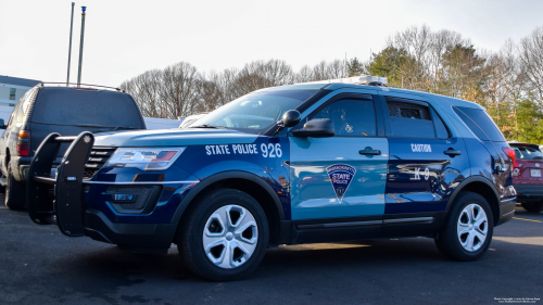 Additional photo  of Massachusetts State Police
                    Cruiser 926, a 2016-2019 Ford Police Interceptor Utility                     taken by Kieran Egan