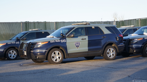 Additional photo  of Massachusetts State Police
                    Cruiser 1545, a 2014-2015 Ford Police Interceptor Utility                     taken by Kieran Egan