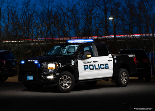 Additional photo  of Medford Police
                    Cruiser 339, a 2023 Ford F-150 Police Responder                     taken by Kieran Egan