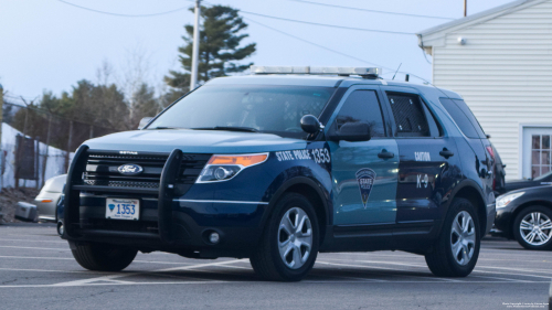 Additional photo  of Massachusetts State Police
                    Cruiser 1353, a 2015 Ford Police Interceptor Utility                     taken by Kieran Egan