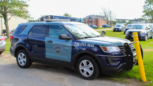 Additional photo  of Massachusetts State Police
                    Cruiser 736, a 2019 Ford Police Interceptor Utility                     taken by Kieran Egan