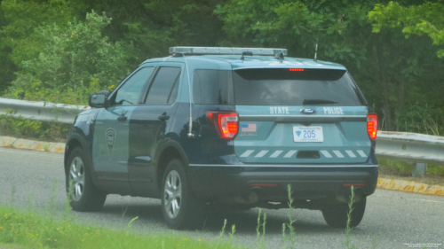 Additional photo  of Massachusetts State Police
                    Cruiser 205, a 2016-2019 Ford Police Interceptor Utility                     taken by Jamian Malo