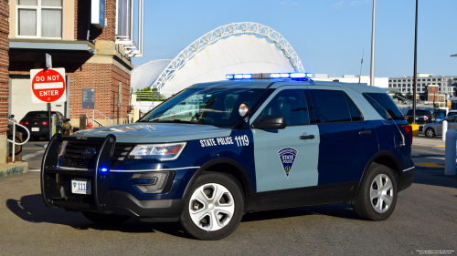 Additional photo  of Massachusetts State Police
                    Cruiser 1119, a 2018 Ford Police Interceptor Utility                     taken by Kieran Egan