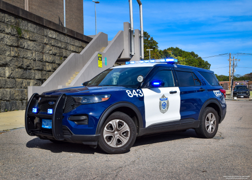 Additional photo  of Brockton Police
                    Cruiser 843, a 2020 Ford Police Interceptor Utility                     taken by Kieran Egan