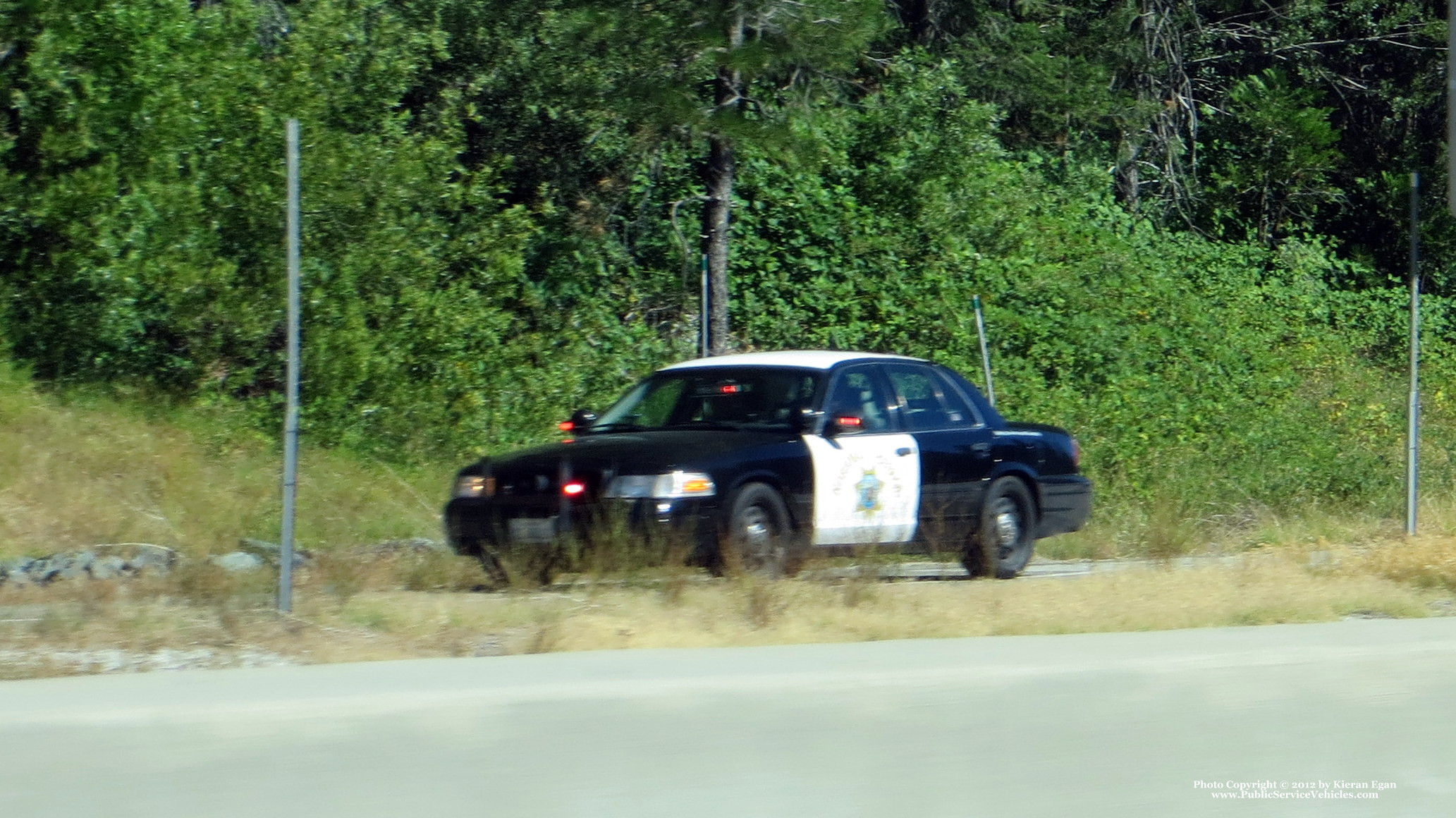 A photo  of California Highway Patrol
            Patrol Cruiser, a 2009-2011 Ford Crown Victoria Police Interceptor             taken by Kieran Egan