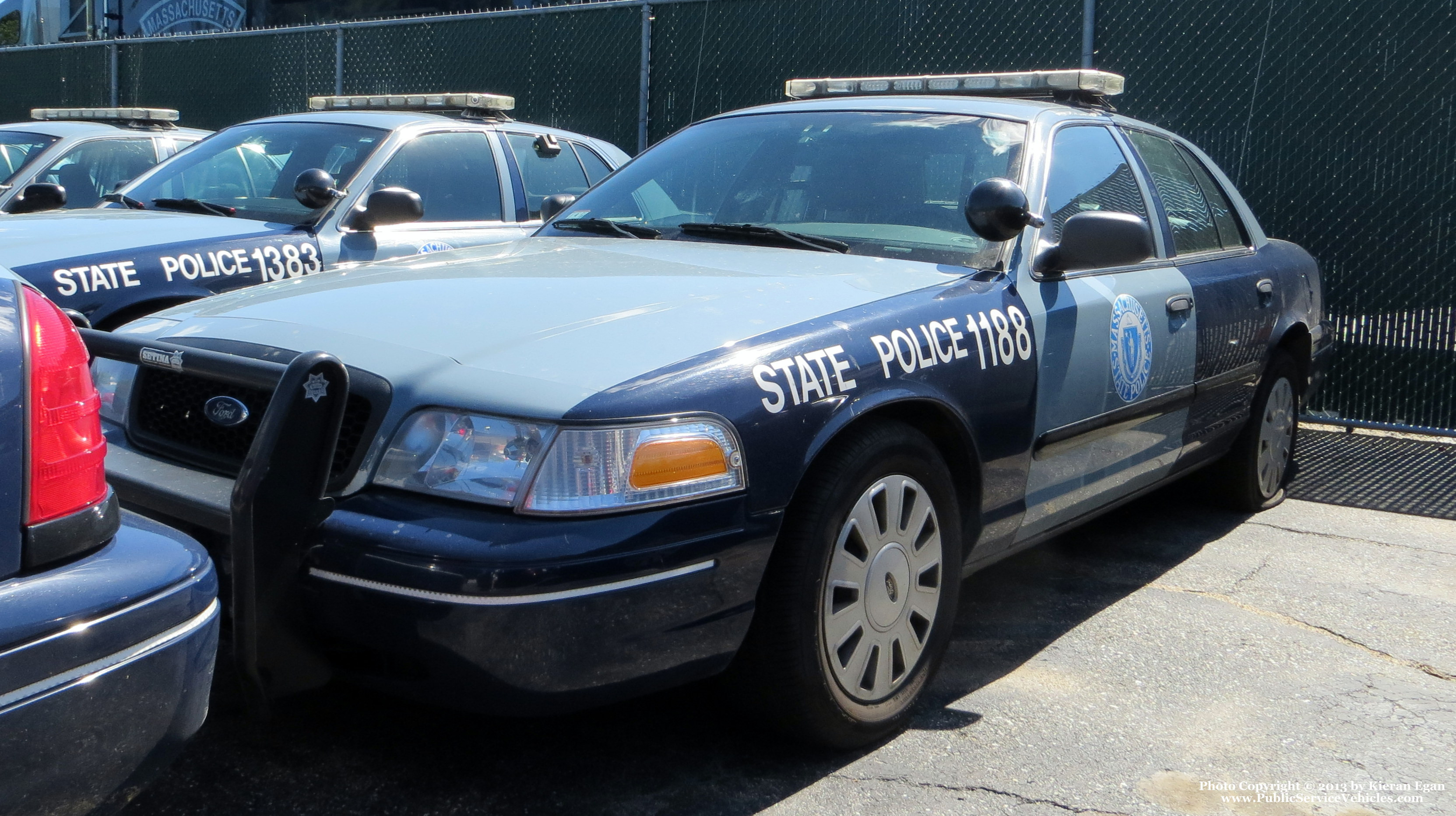 A photo  of Massachusetts State Police
            Cruiser 1188, a 2006-2008 Ford Crown Victoria Police Interceptor             taken by Kieran Egan