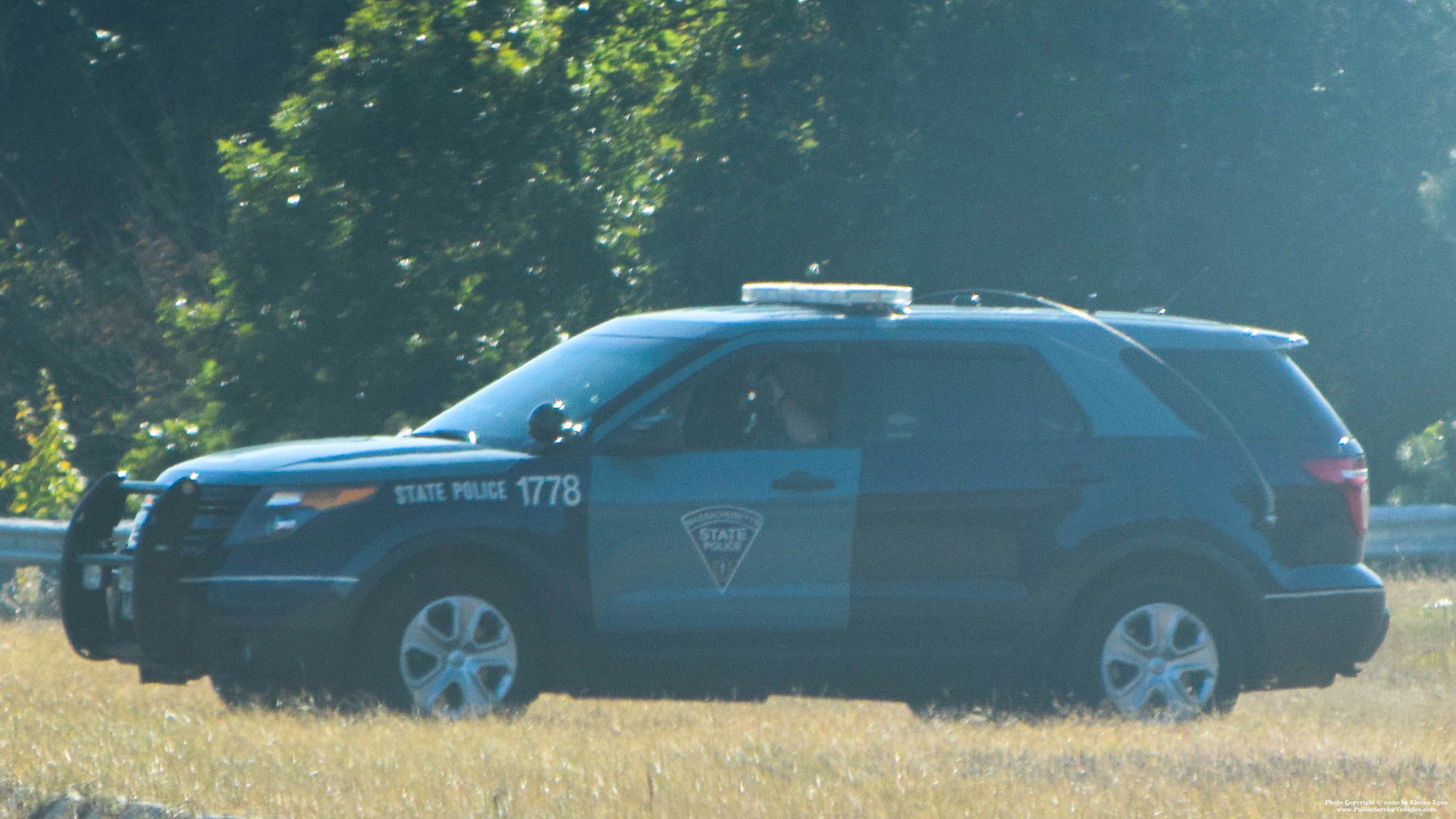 A photo  of Massachusetts State Police
            Cruiser 1778, a 2015 Ford Police Interceptor Utility             taken by Kieran Egan