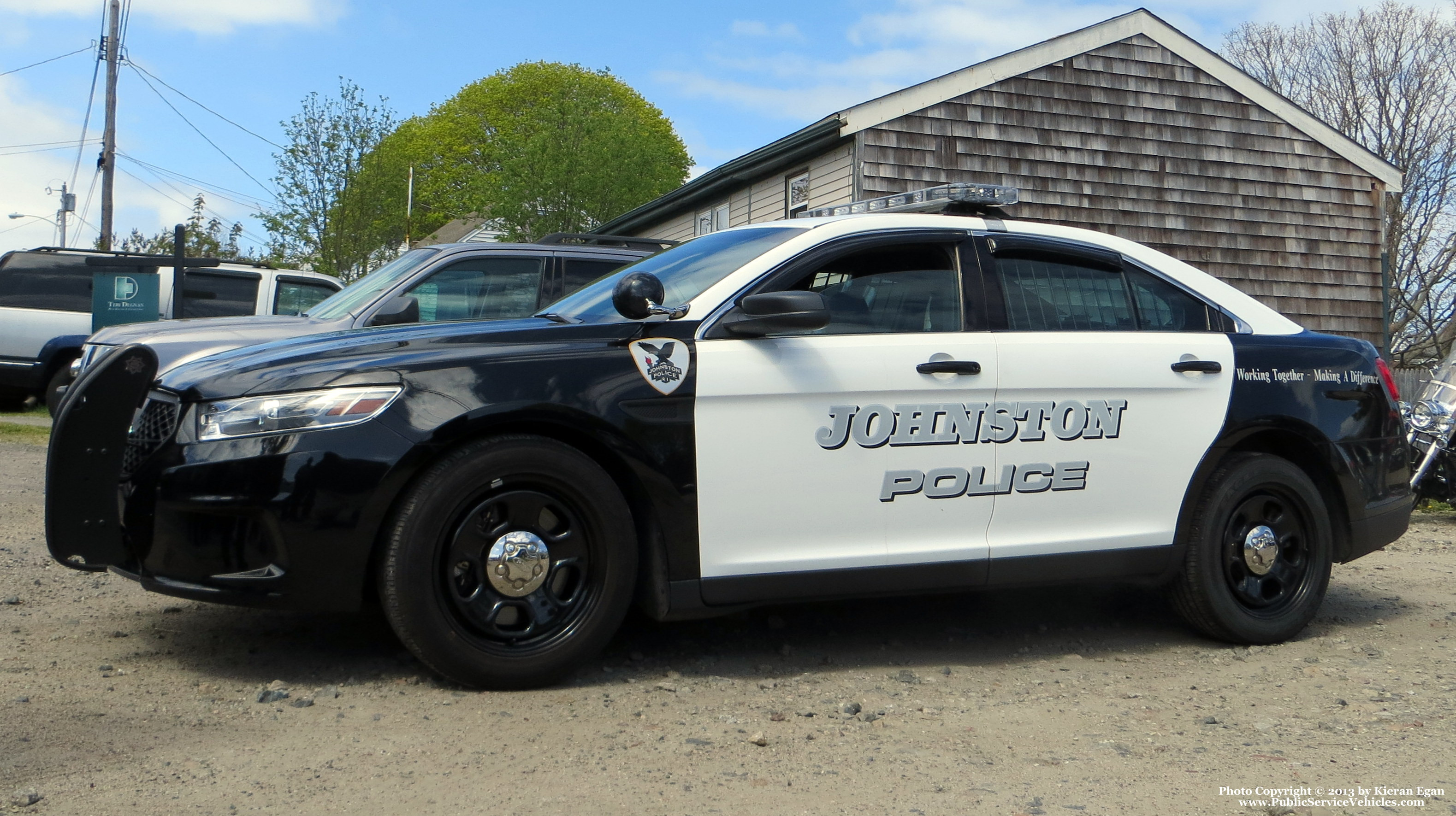 A photo  of Johnston Police
            Cruiser 543, a 2013 Ford Police Interceptor Sedan             taken by Kieran Egan