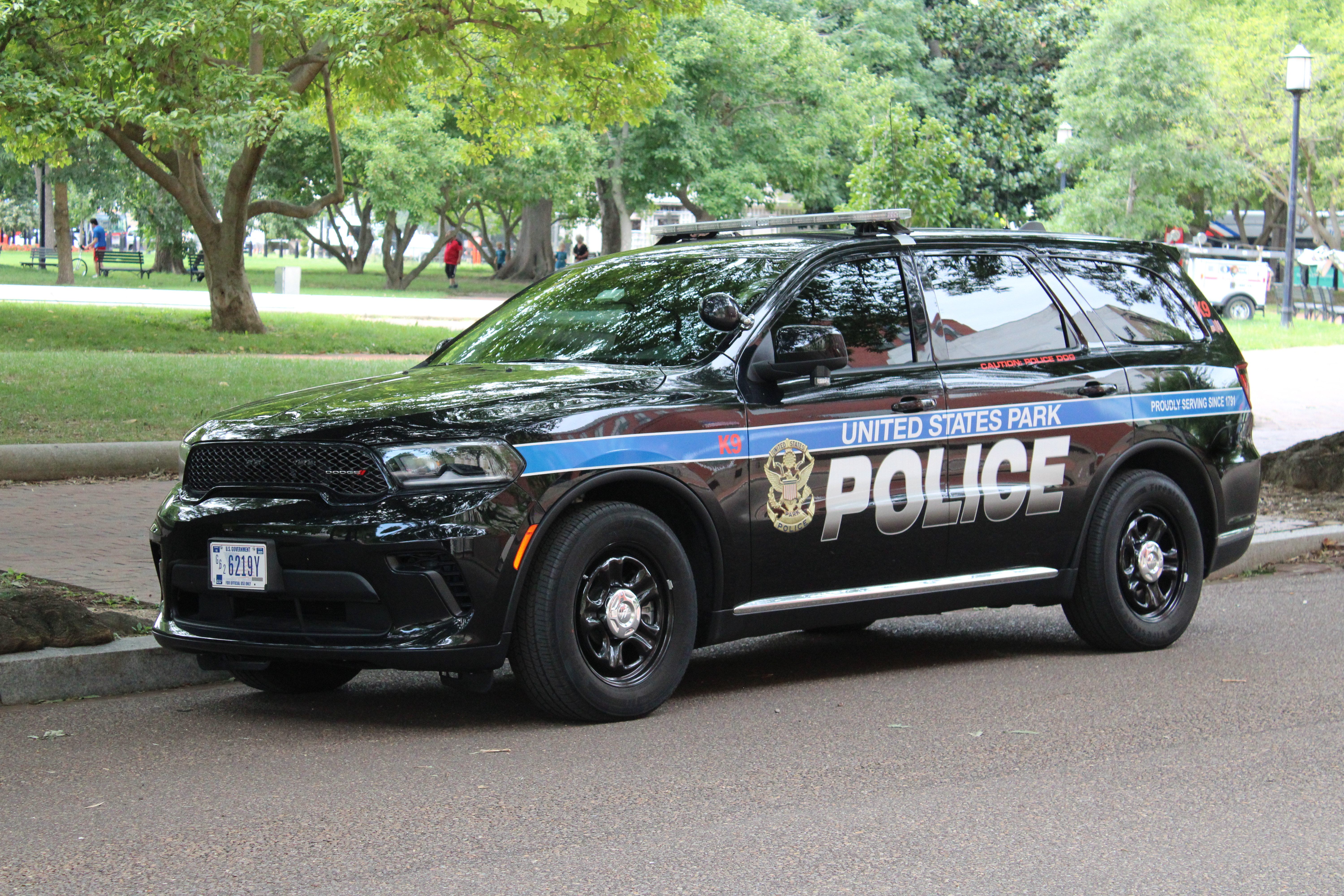 A photo  of United States Park Police
            Cruiser 6219, a 2021-2022 Dodge Durango             taken by @riemergencyvehicles