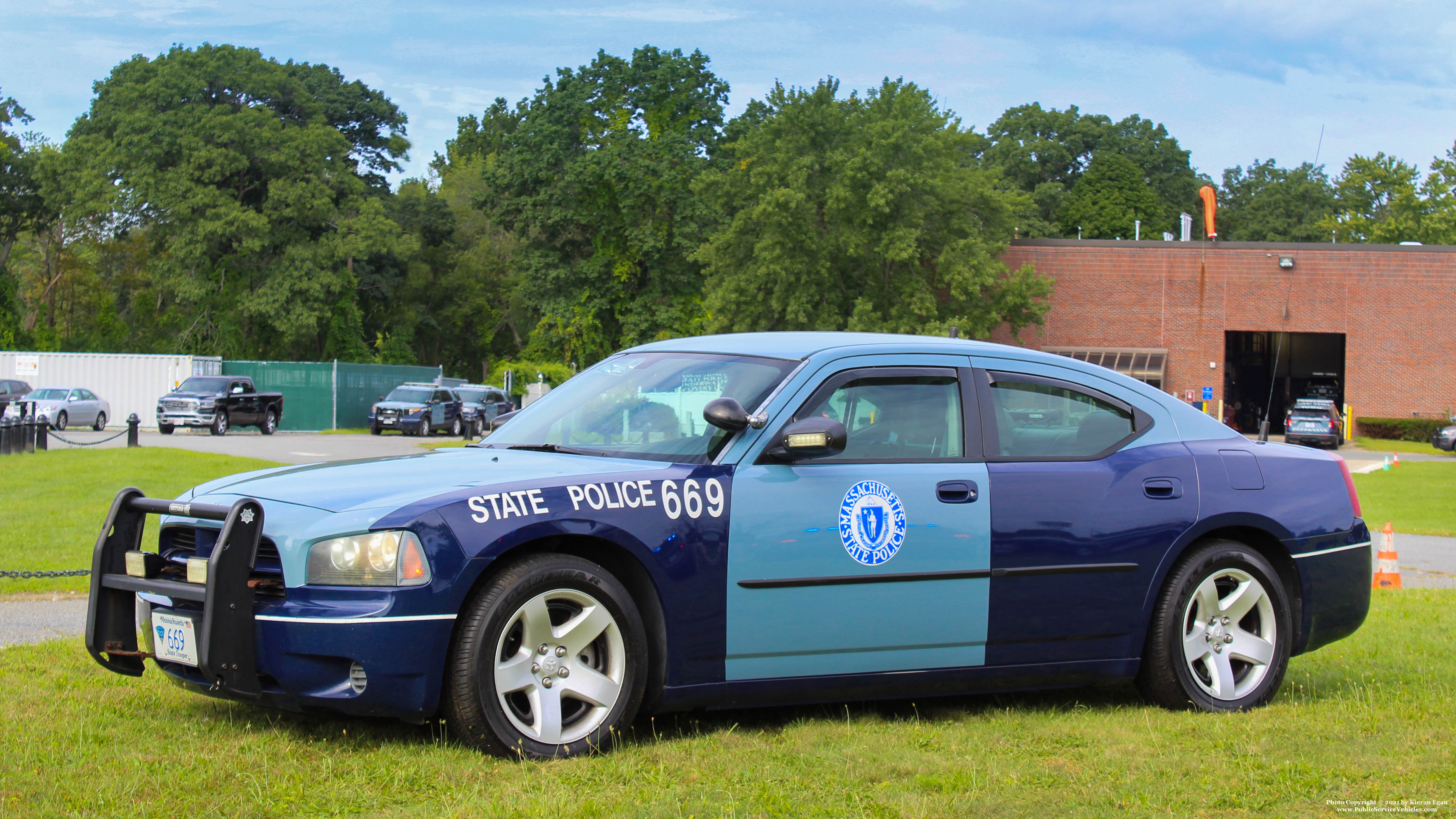 A photo  of Massachusetts State Police
            Cruiser 669, a 2007 Dodge Charger             taken by Kieran Egan