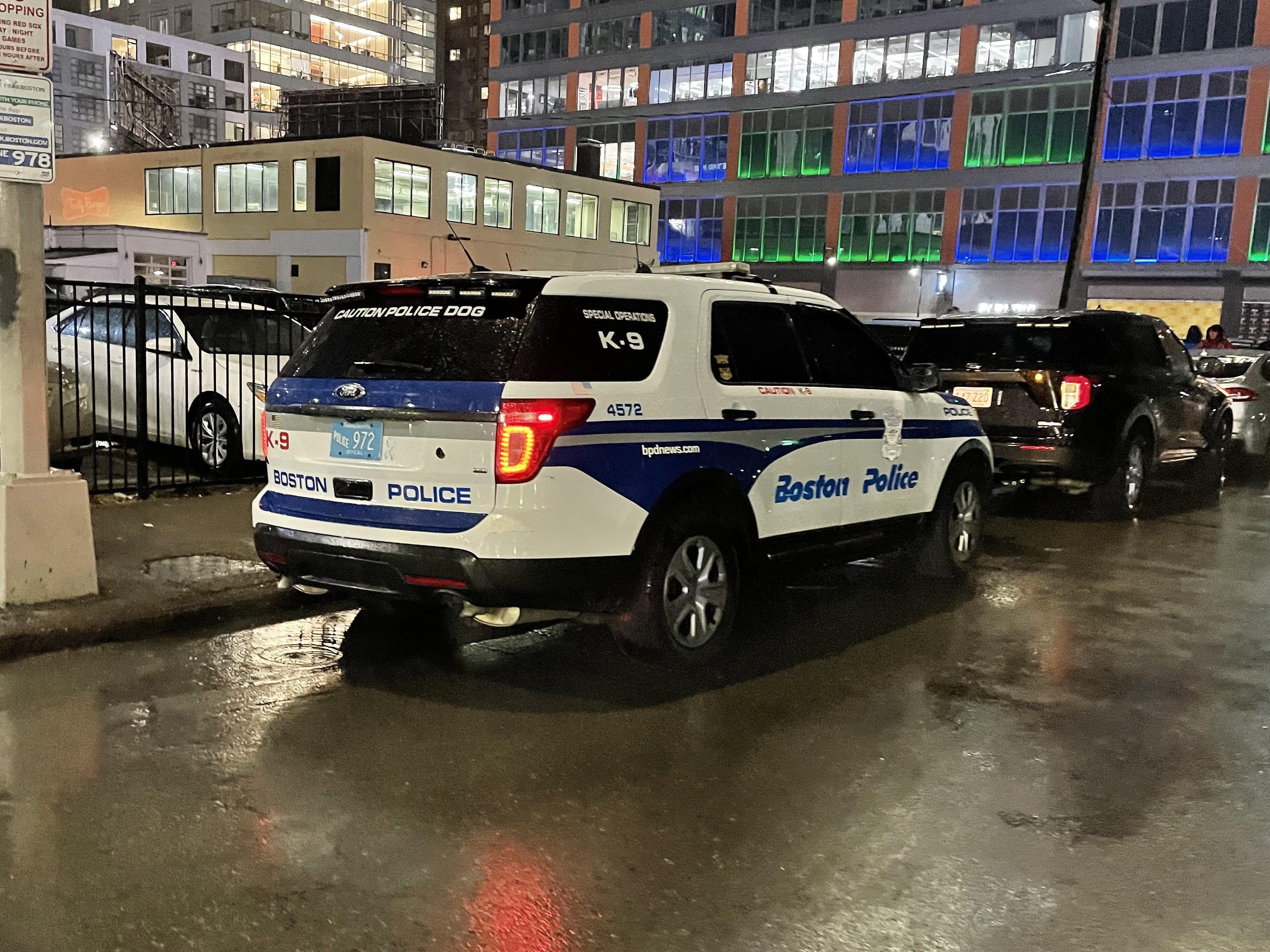 A photo  of Boston Police
            Cruiser 4572, a 2014 Ford Police Interceptor Utility             taken by @riemergencyvehicles