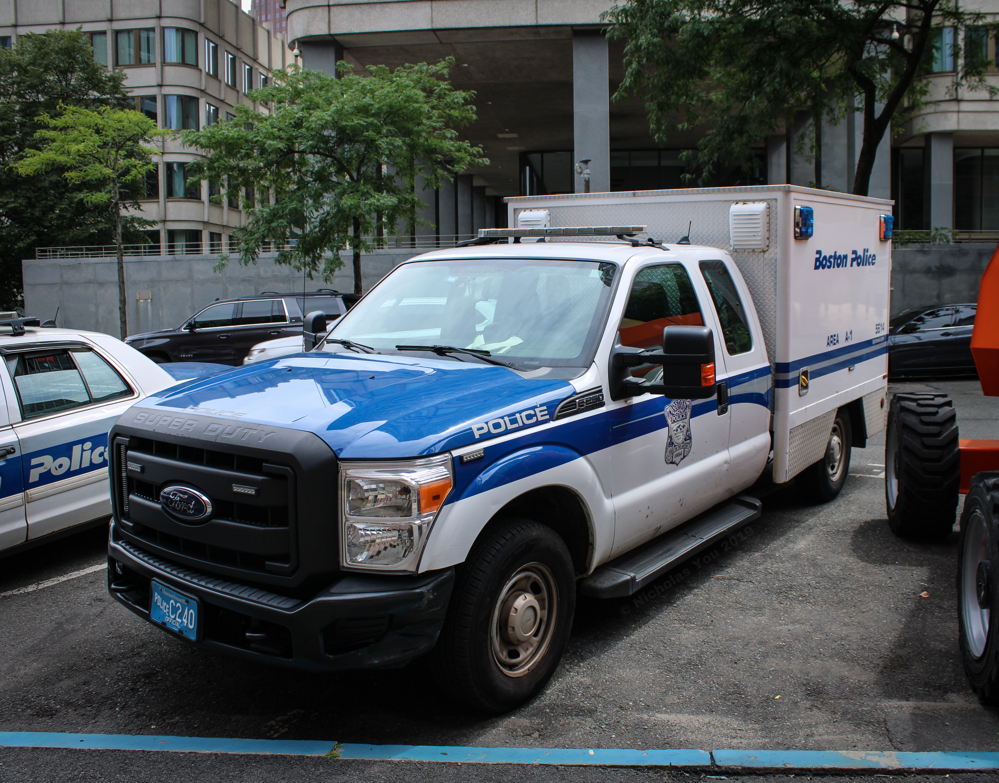 A photo  of Boston Police
            Cruiser 5614, a 2015 Ford F-250 Super Cab             taken by Nicholas You