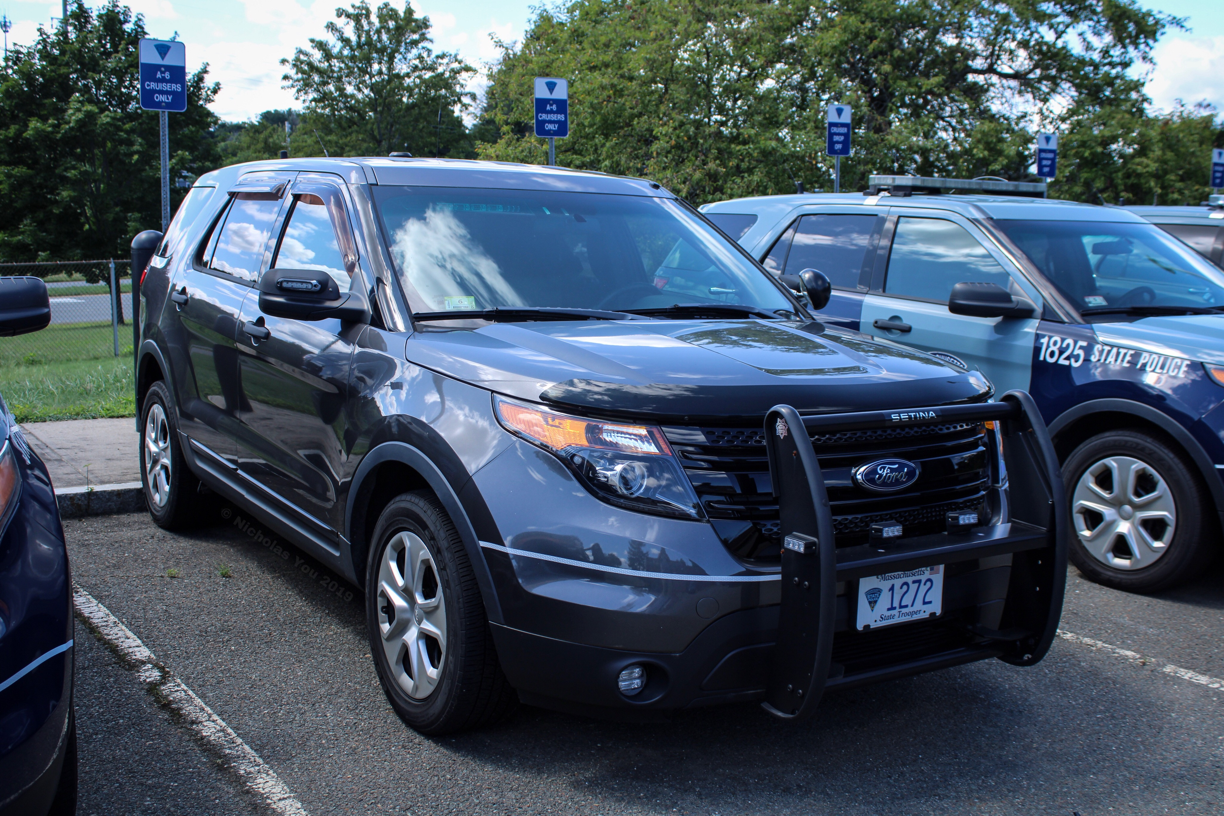 A photo  of Massachusetts State Police
            Cruiser 1272, a 2015 Ford Police Interceptor Utility             taken by Nicholas You