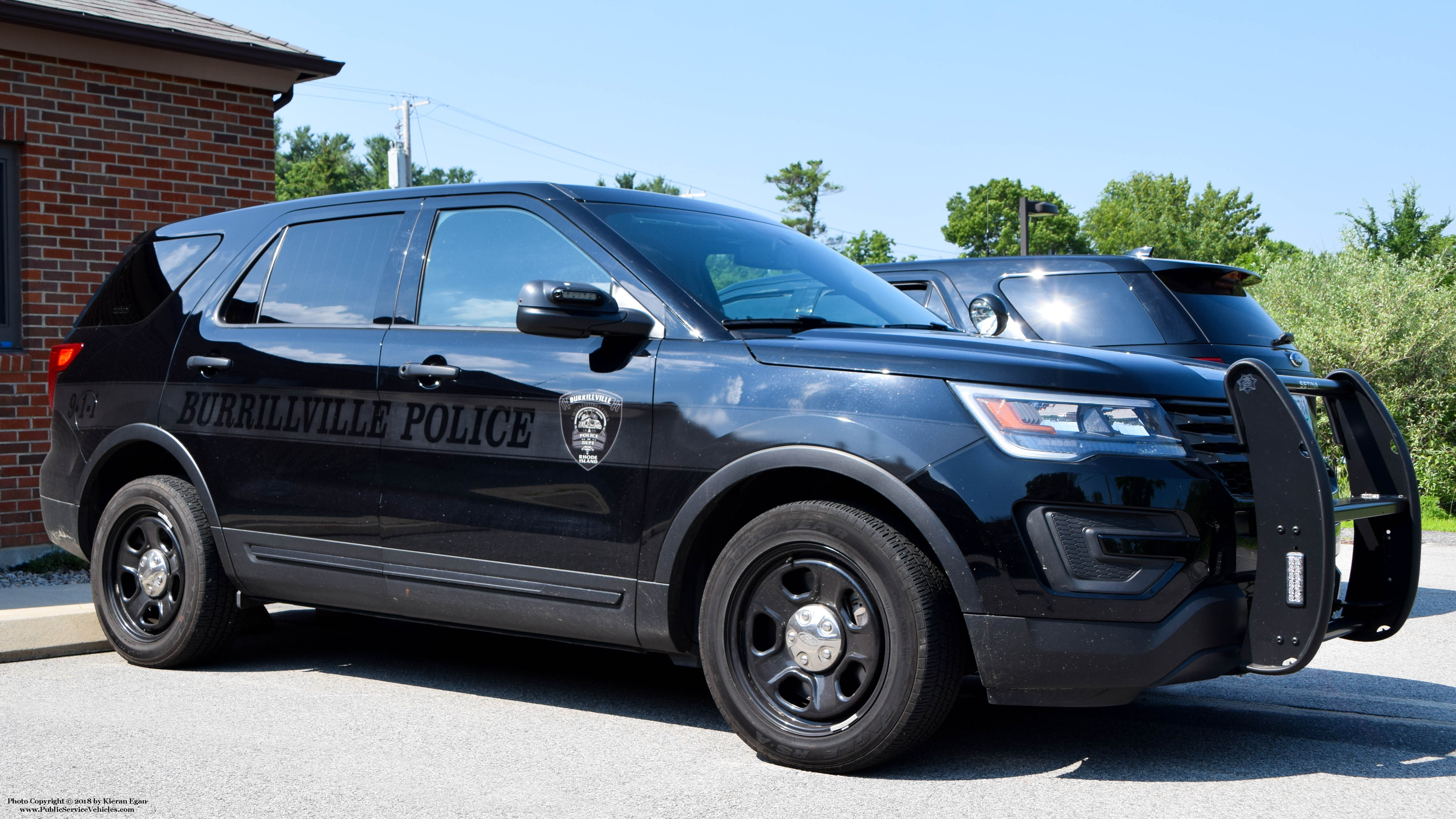 A photo  of Burrillville Police
            Cruiser 6998, a 2018 Ford Police Interceptor Utility             taken by Kieran Egan