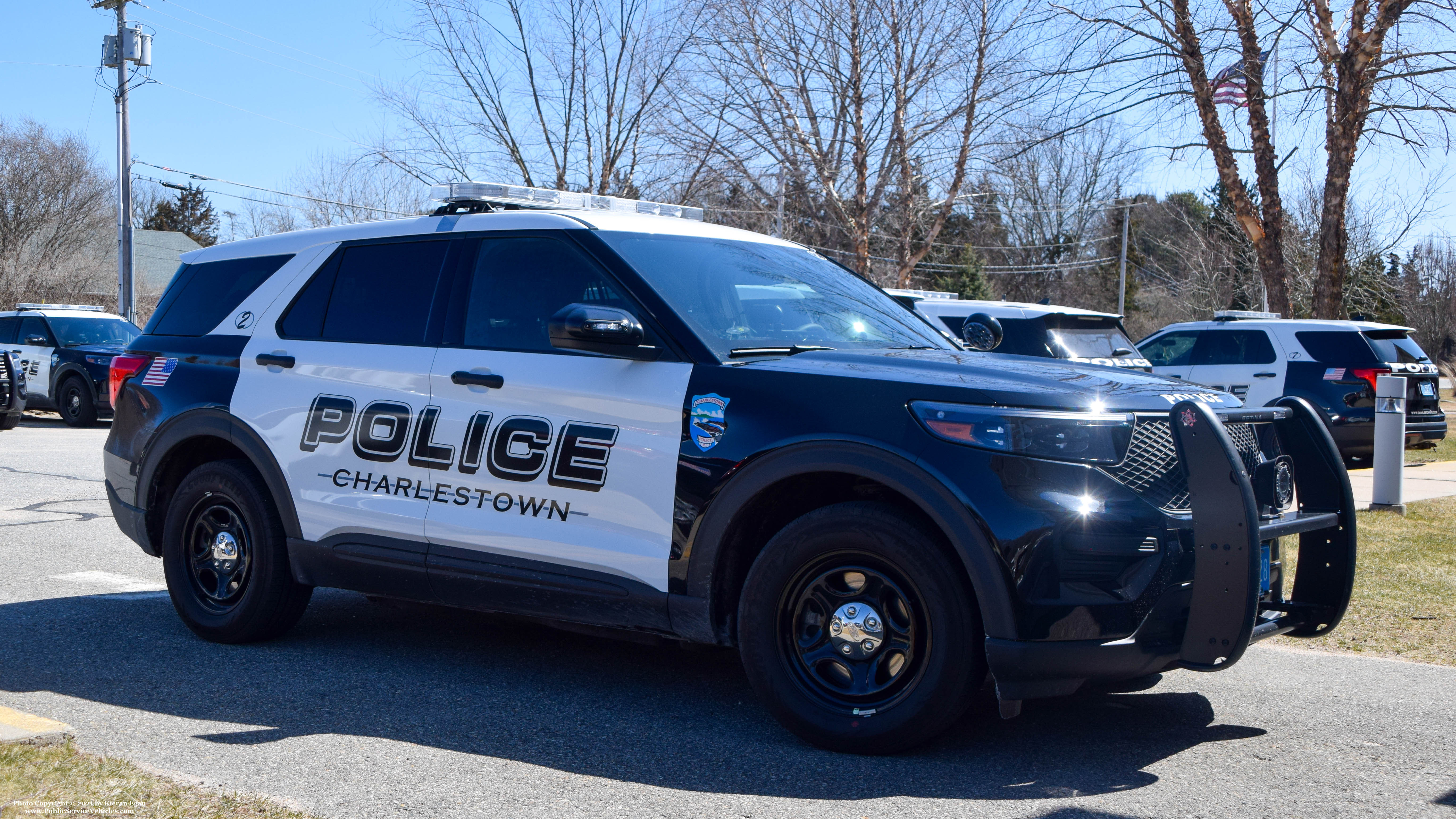 A photo  of Charlestown Police
            Car 2, a 2020 Ford Police Interceptor Utility             taken by Kieran Egan