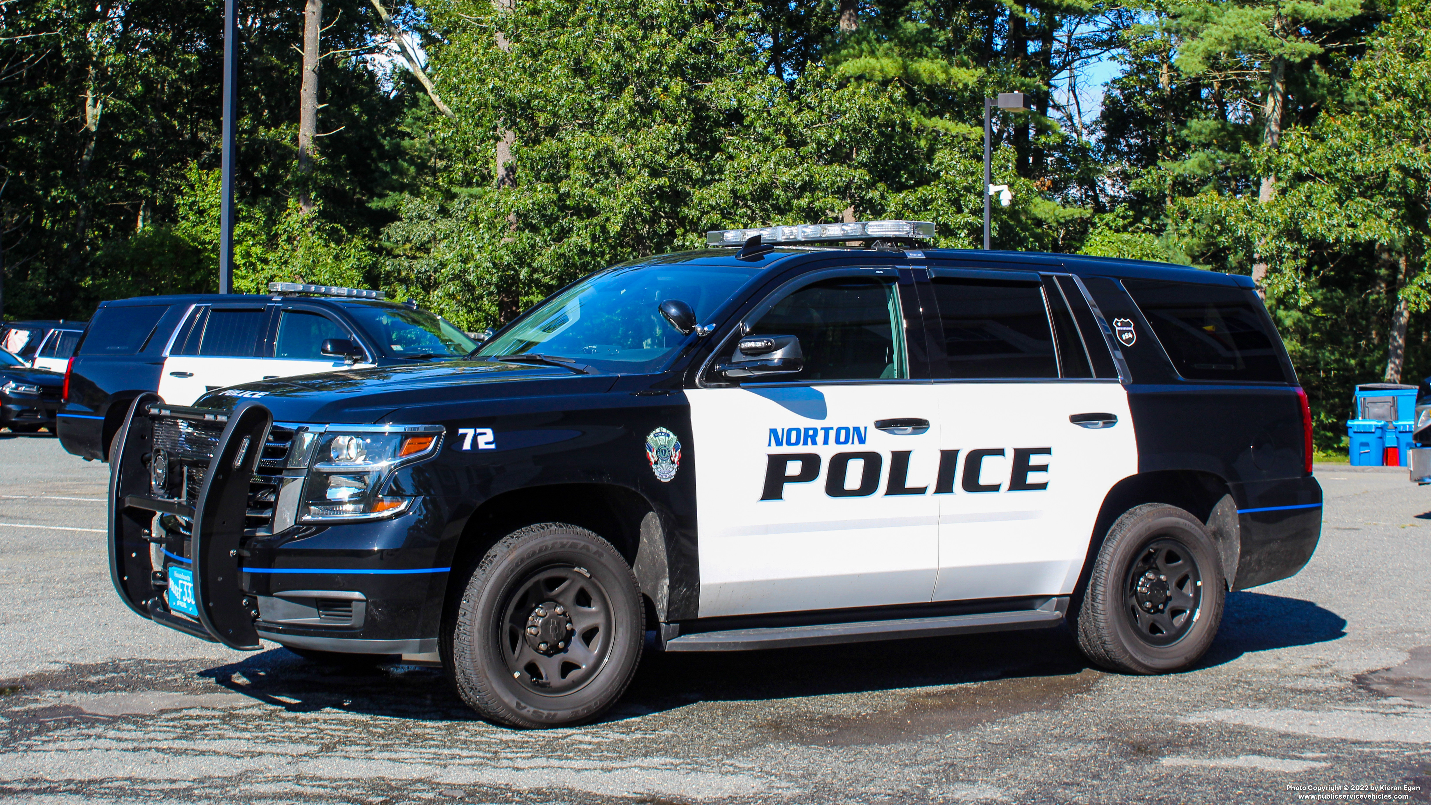 A photo  of Norton Police
            Cruiser 72, a 2020 Chevrolet Tahoe             taken by Kieran Egan