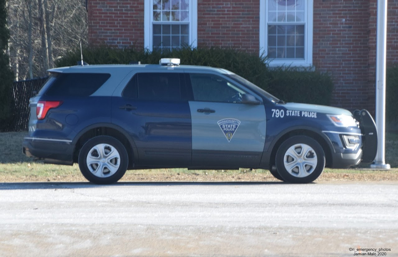 A photo  of Massachusetts State Police
            Cruiser 790, a 2019 Ford Police Interceptor Utility             taken by Jamian Malo