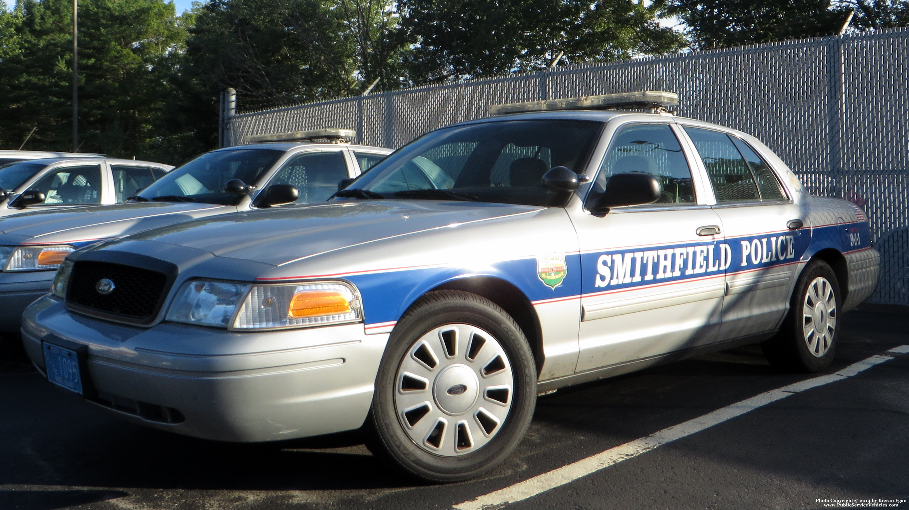 A photo  of Smithfield Police
            Cruiser 1095, a 2009-2011 Ford Crown Victoria Police Interceptor             taken by Kieran Egan