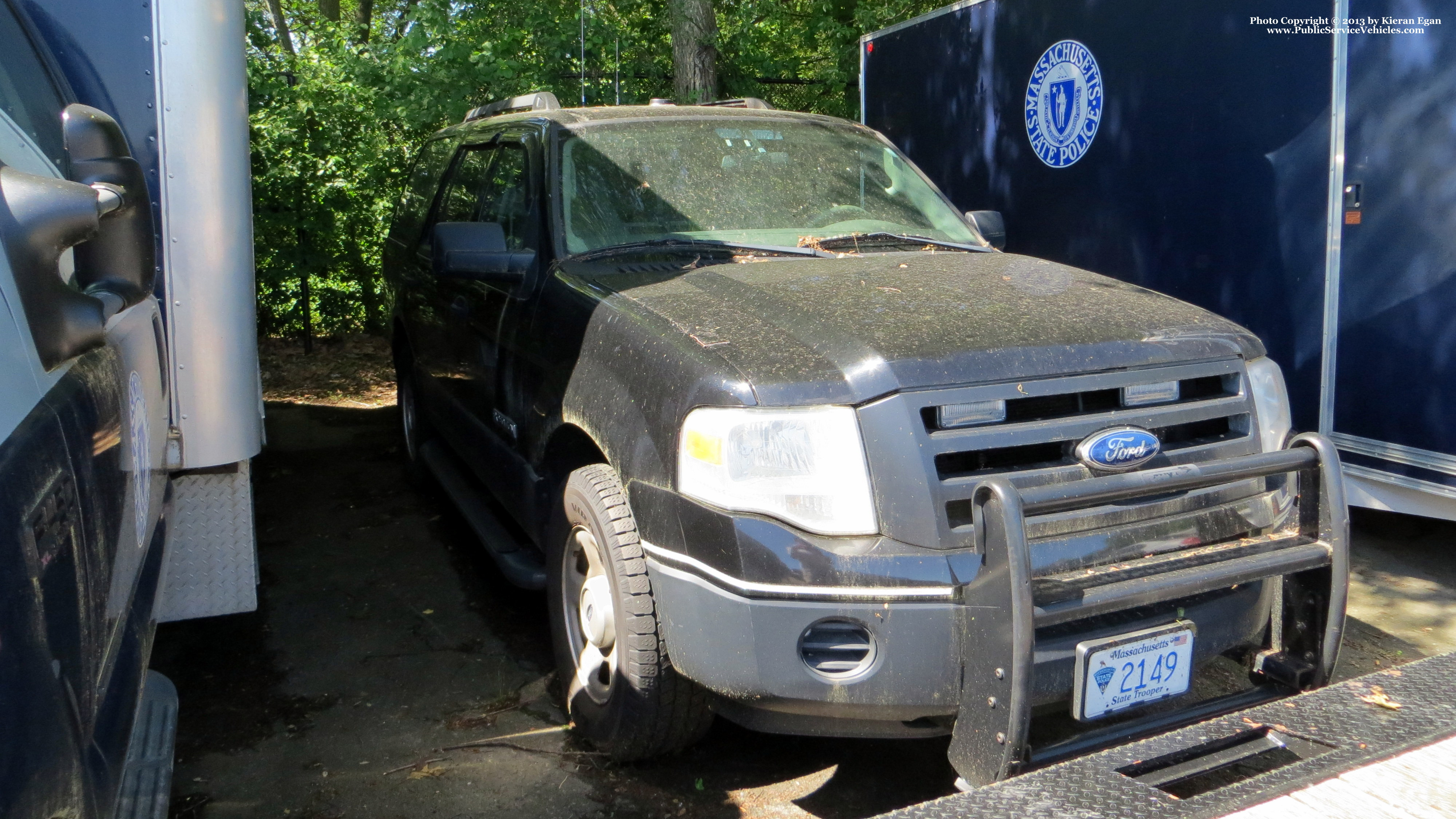 A photo  of Massachusetts State Police
            Cruiser 2149, a 2007-2013 Ford Expedition             taken by Kieran Egan