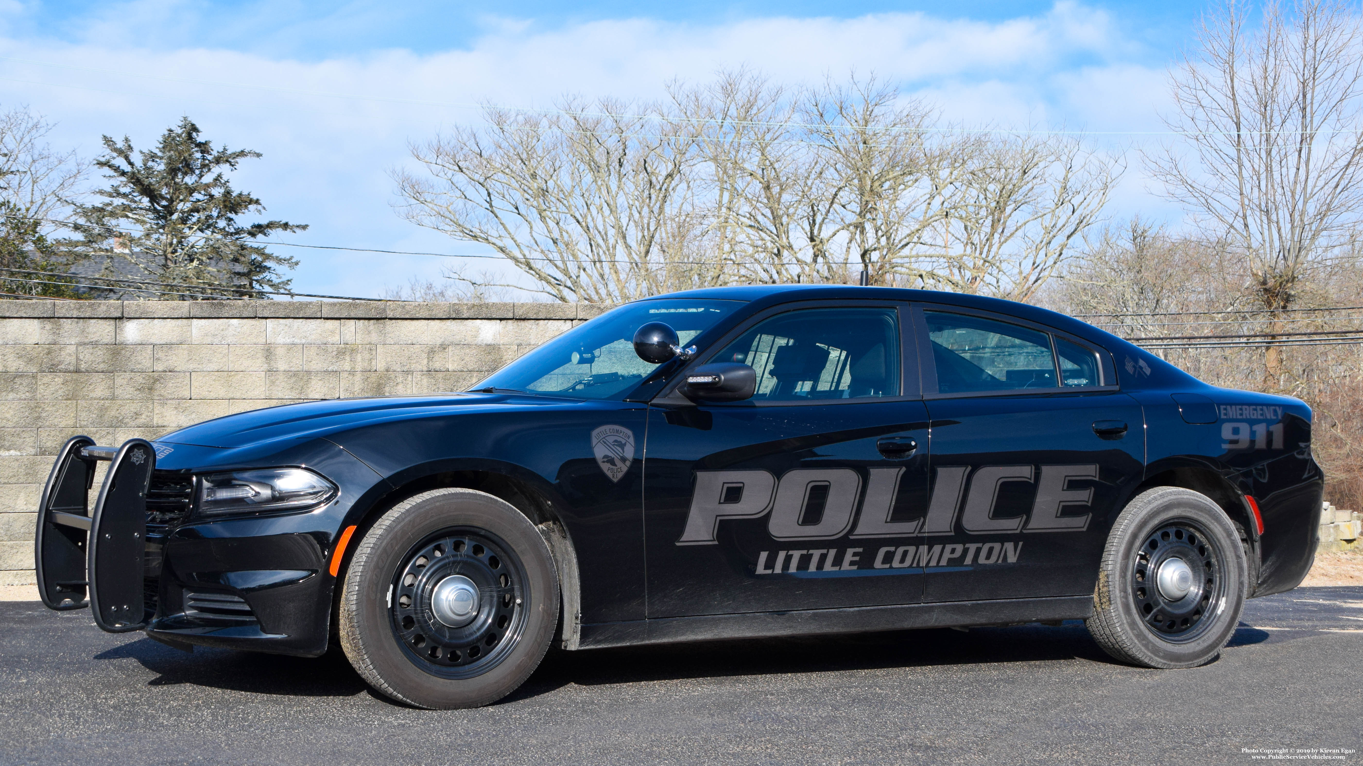 A photo  of Little Compton Police
            Cruiser 3400, a 2019 Dodge Charger             taken by Kieran Egan