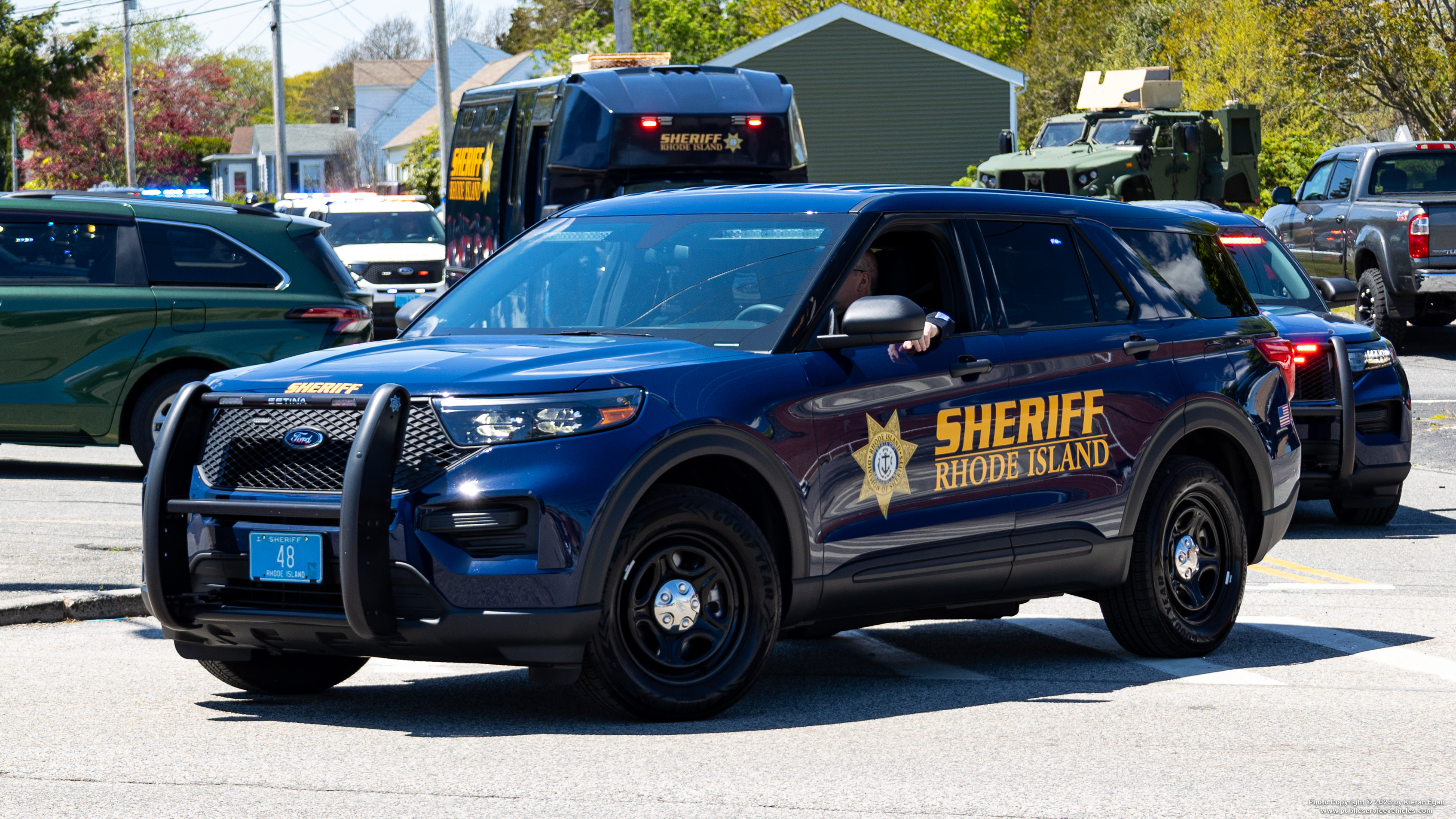 A photo  of Rhode Island Division of Sheriffs
            Cruiser 48, a 2022 Ford Police Interceptor Utility             taken by Kieran Egan