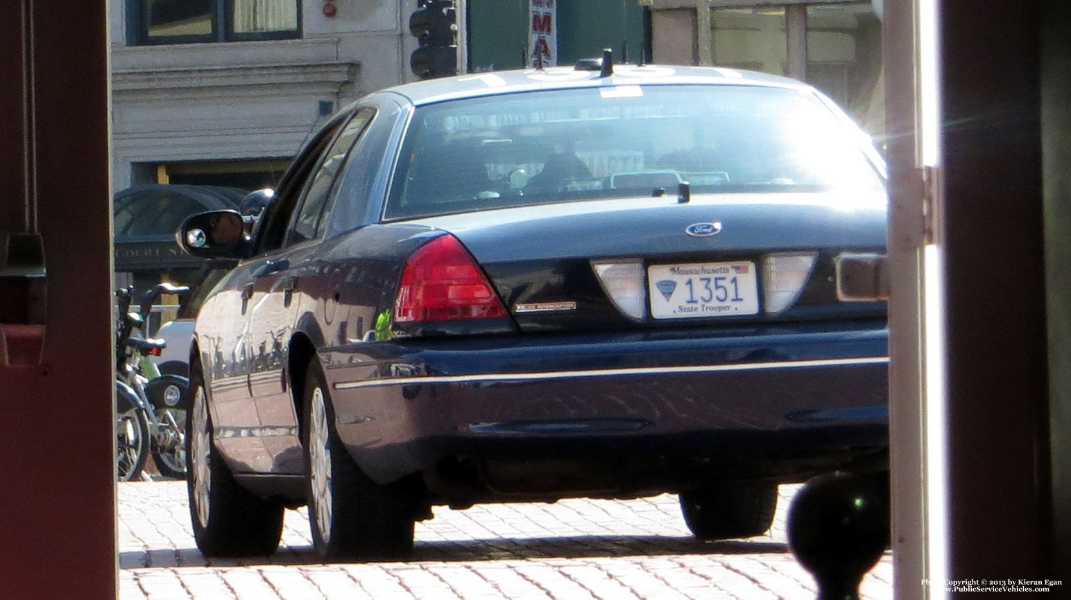 A photo  of Massachusetts State Police
            Cruiser 1351, a 2009-2011 Ford Crown Victoria Police Interceptor             taken by Kieran Egan