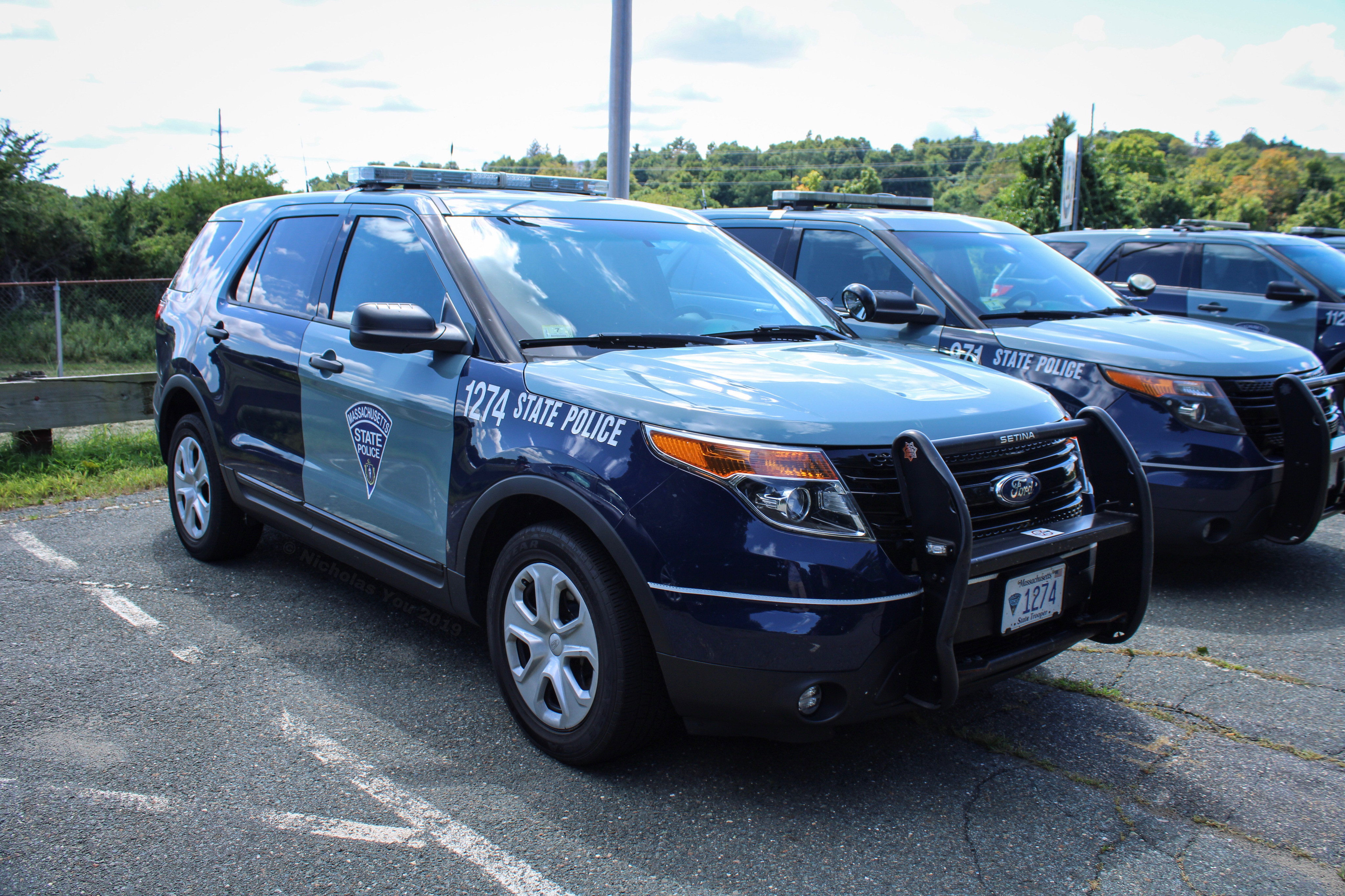 A photo  of Massachusetts State Police
            Cruiser 1274, a 2015 Ford Police Interceptor Utility             taken by Nicholas You