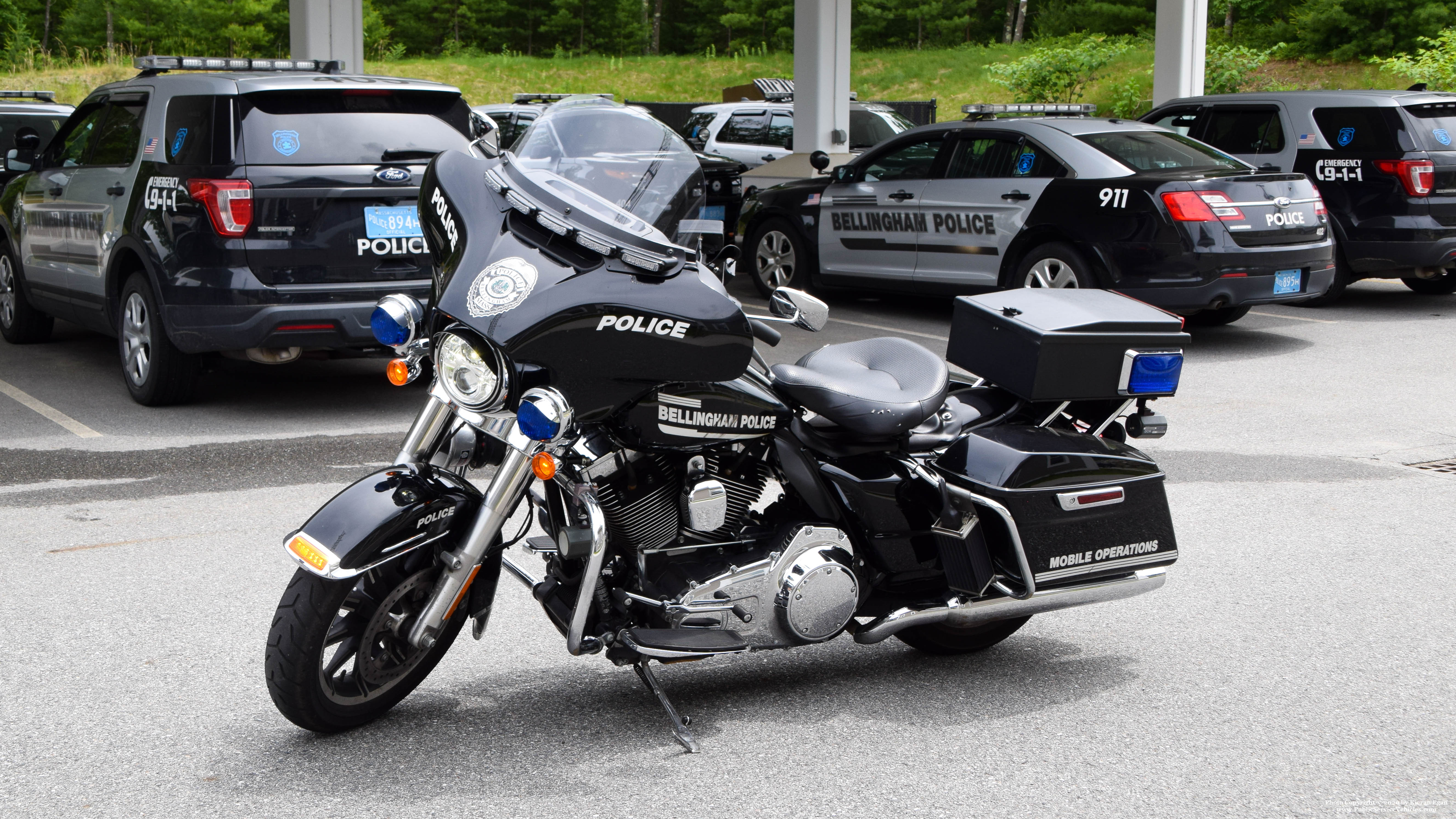A photo  of Bellingham Police
            Motorcycle 1, a 2015-2020 Harley Davidson Electra Glide             taken by Kieran Egan