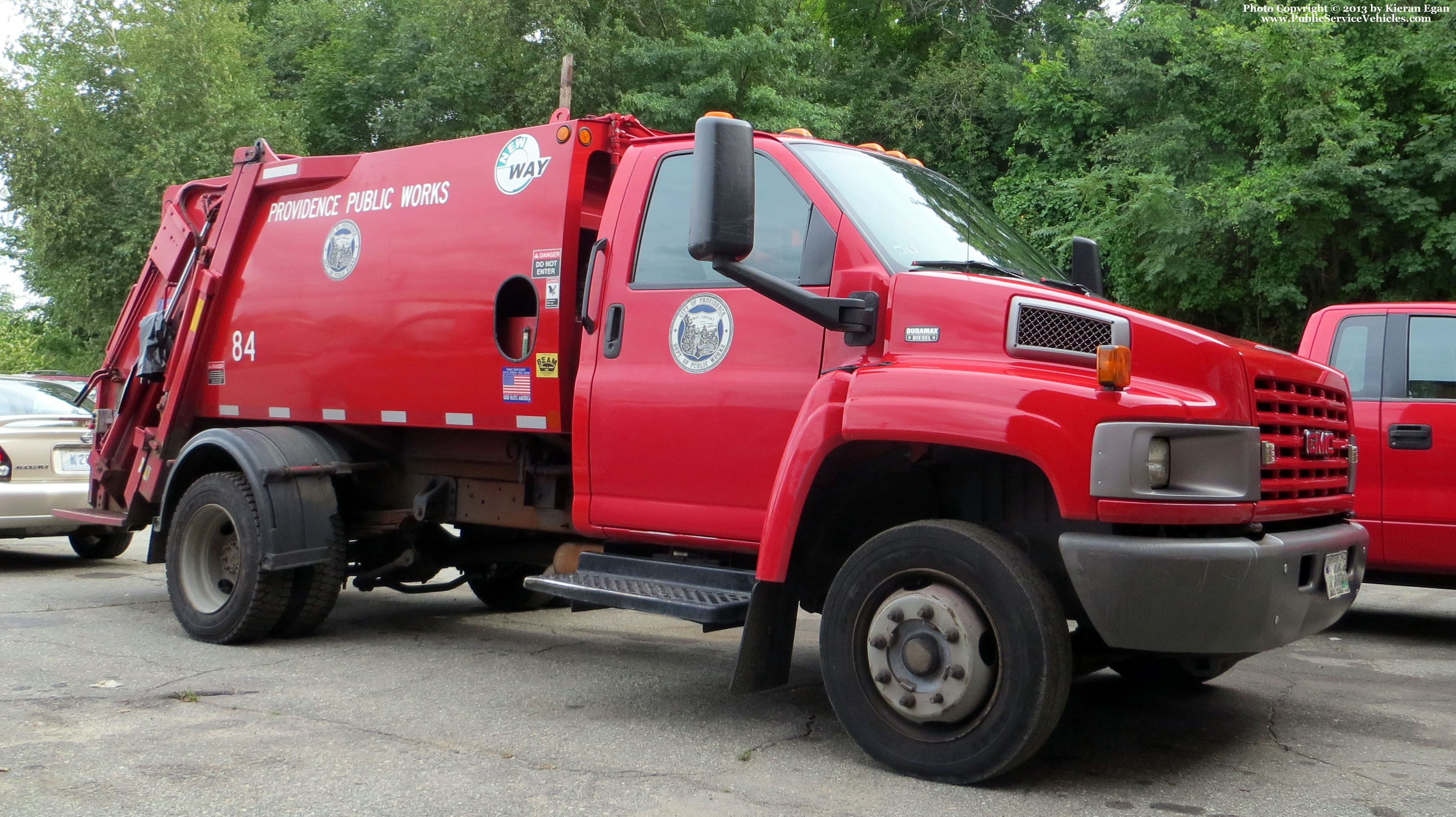 A photo  of Providence Highway Division
            Truck 84, a 2003-2009 GMC TopKick             taken by Kieran Egan