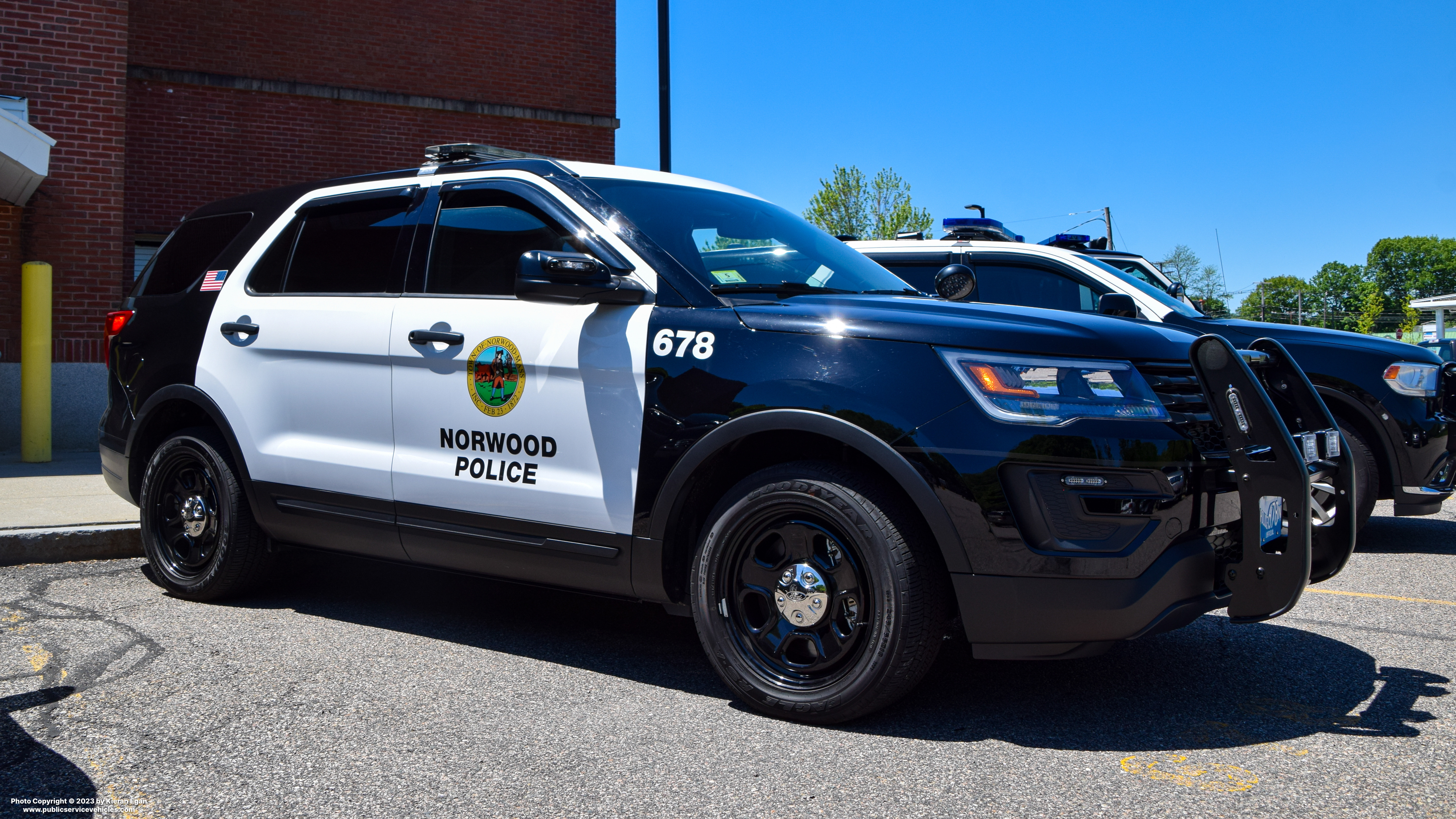 A photo  of Norwood Police
            Cruiser 678, a 2016-2019 Ford Police Interceptor Utility             taken by Kieran Egan