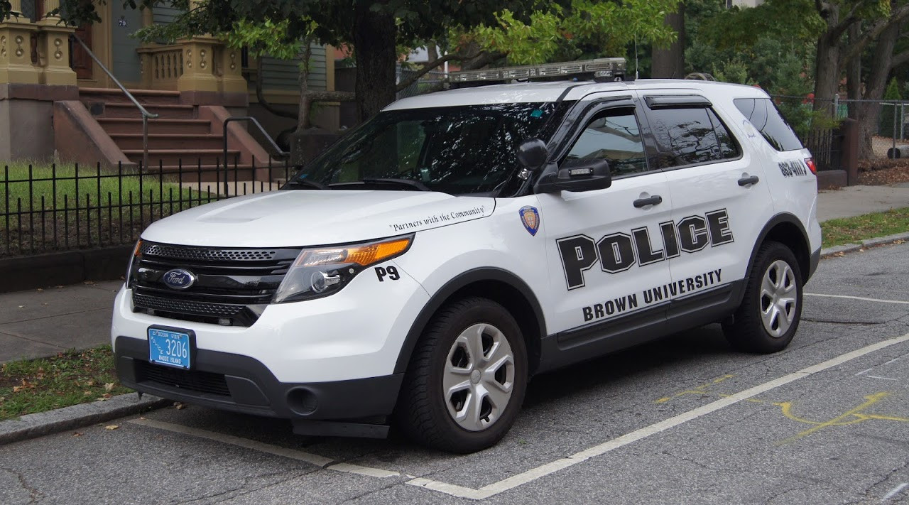 A photo  of Brown University Police
            Patrol 9, a 2014 Ford Police Interceptor Utility             taken by Jamian Malo
