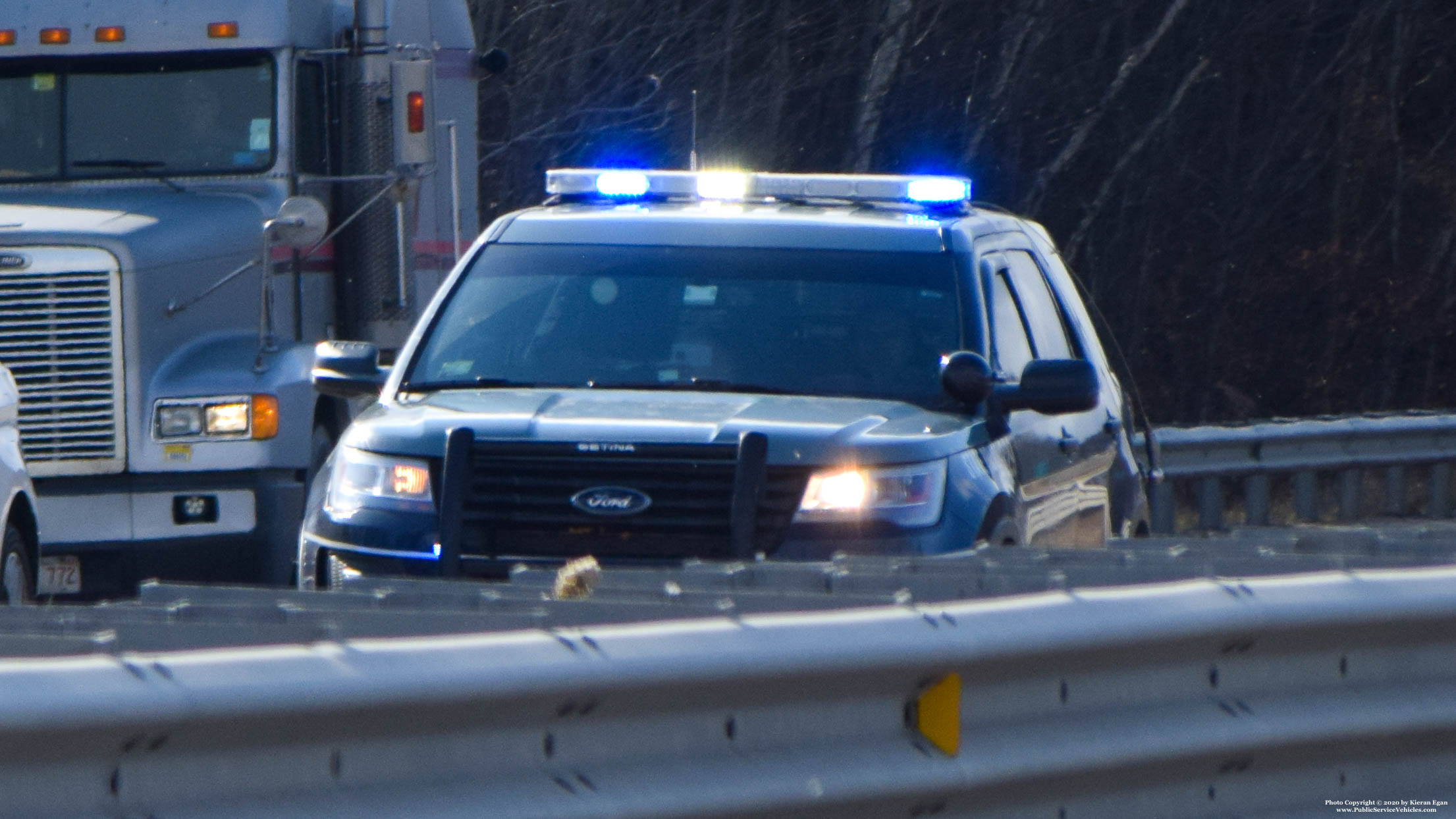 A photo  of Massachusetts State Police
            Cruiser 329, a 2016-2019 Ford Police Interceptor Utility             taken by Kieran Egan