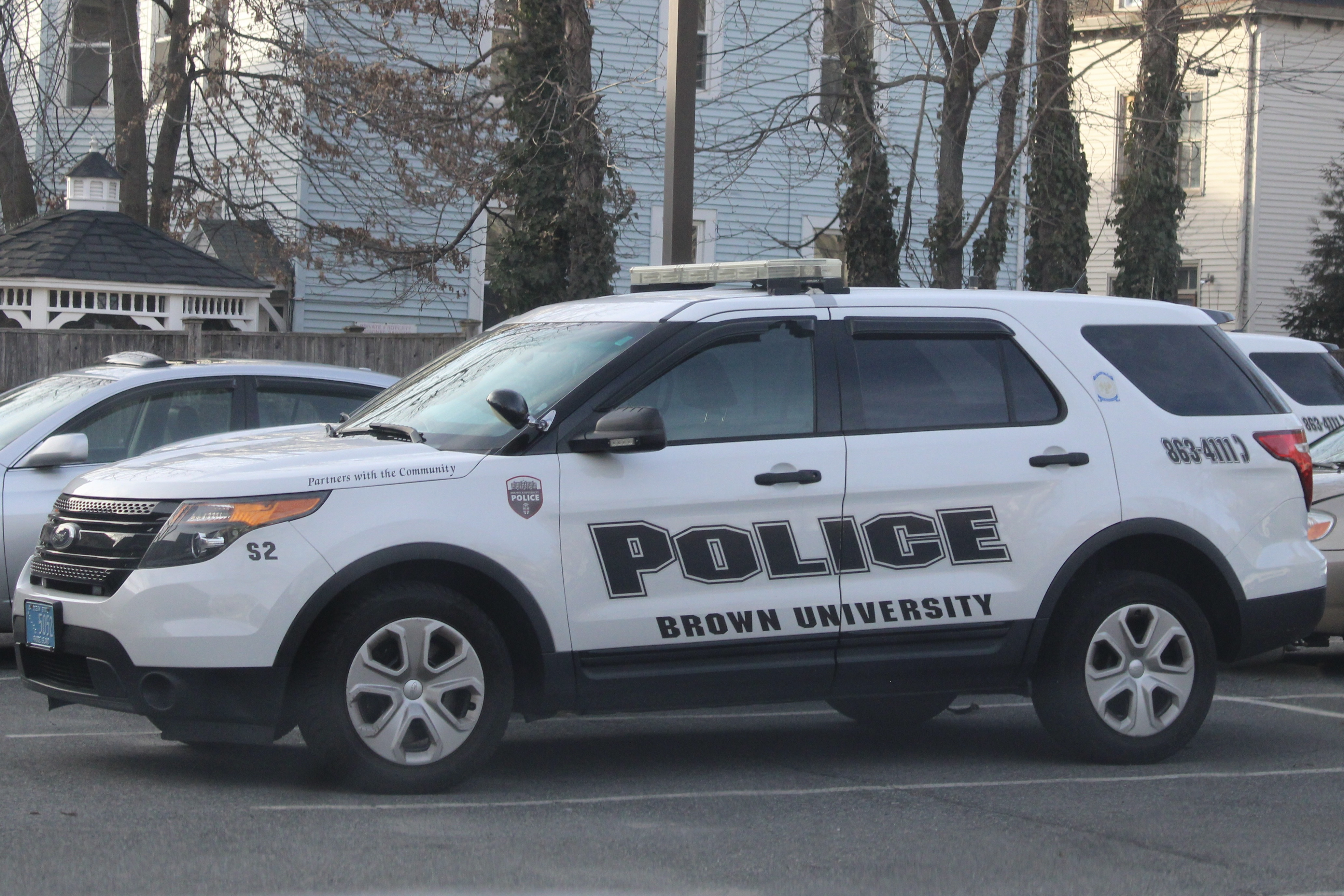 A photo  of Brown University Police
            Supervisor 2, a 2013 Ford Police Interceptor Utility             taken by @riemergencyvehicles