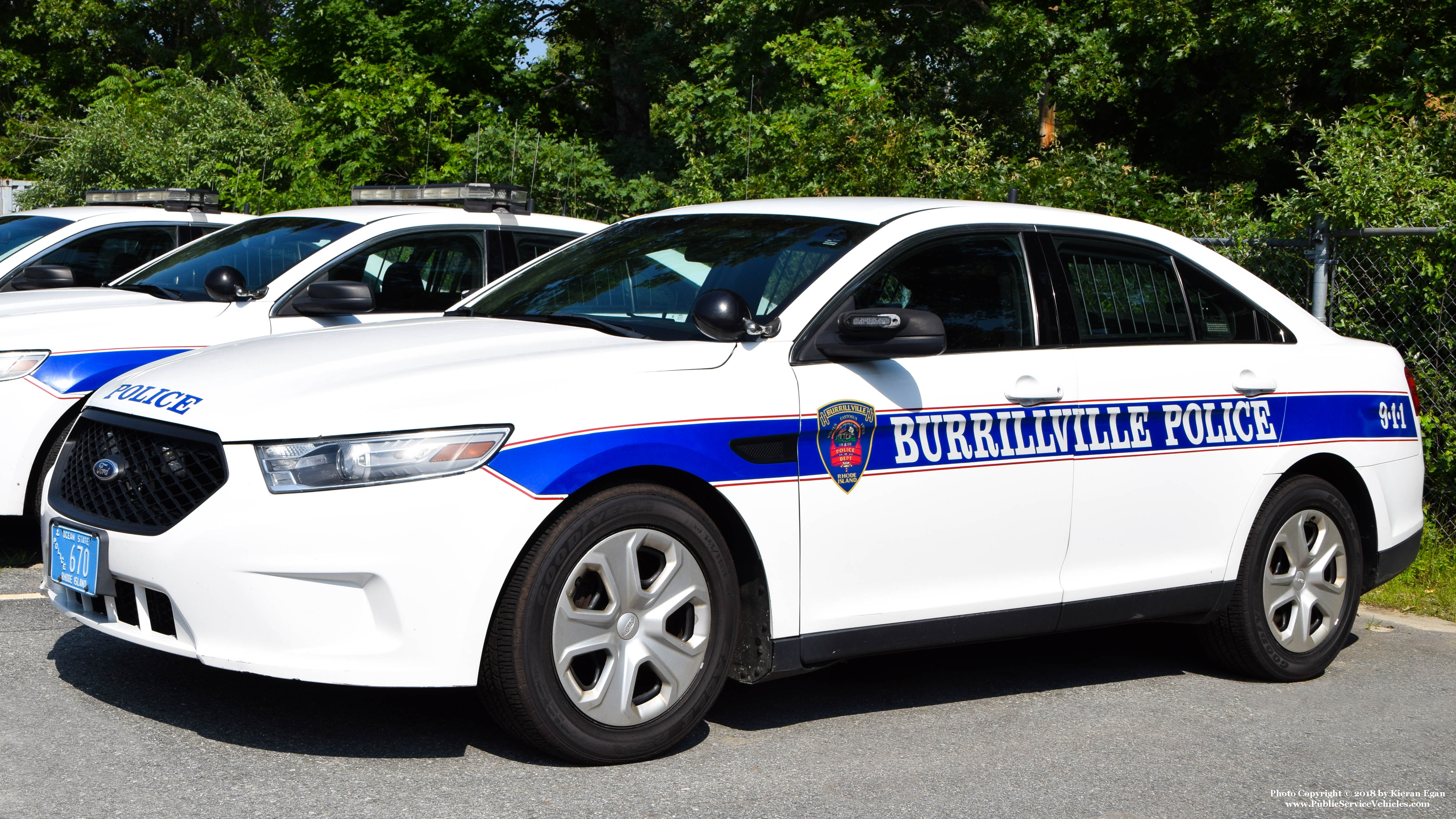 A photo  of Burrillville Police
            Cruiser 670, a 2013 Ford Police Interceptor Sedan             taken by Kieran Egan