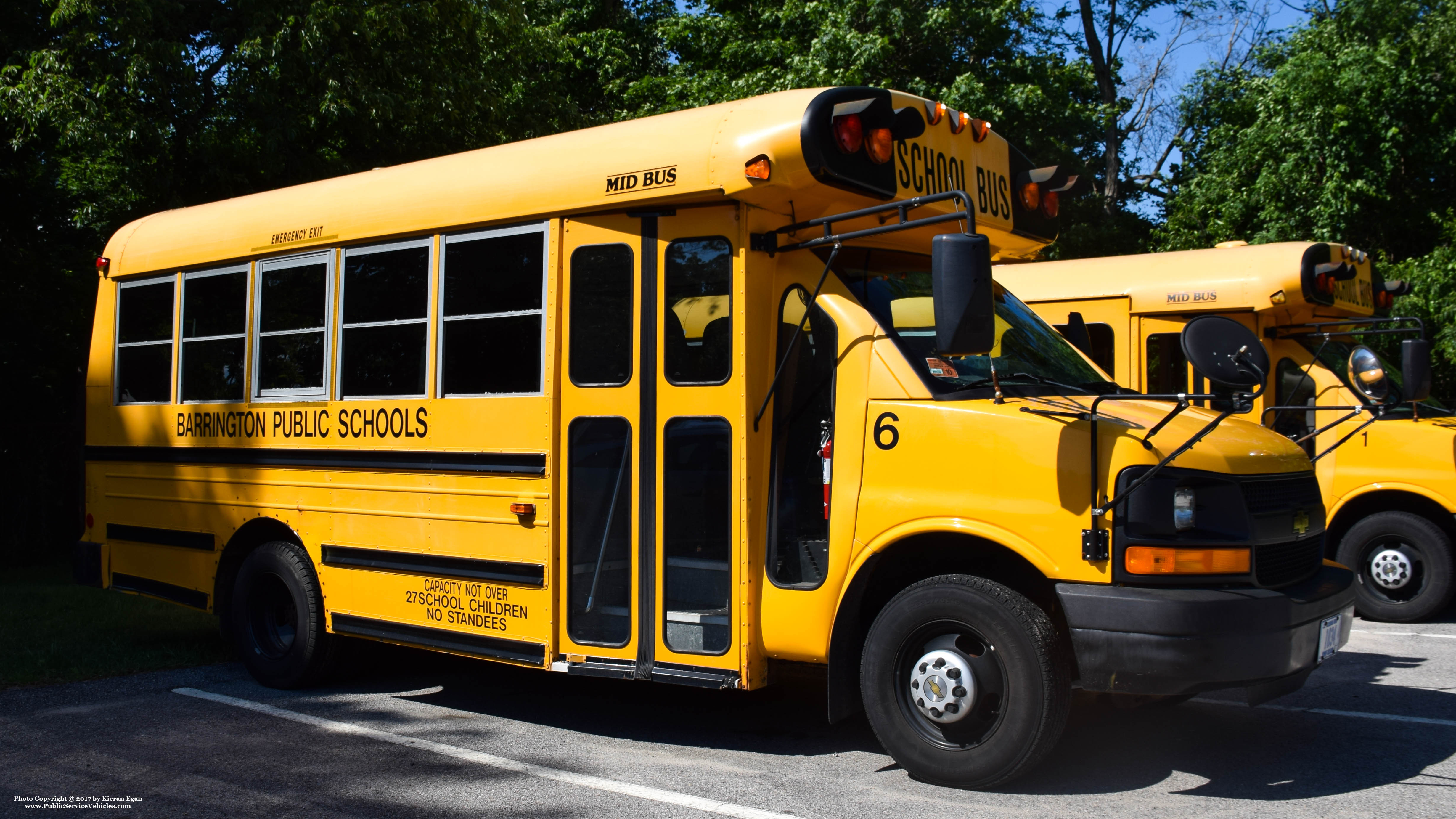 A photo  of Barrington Public Schools
            Bus 6, a 2000-2009 Chevrolet             taken by Kieran Egan